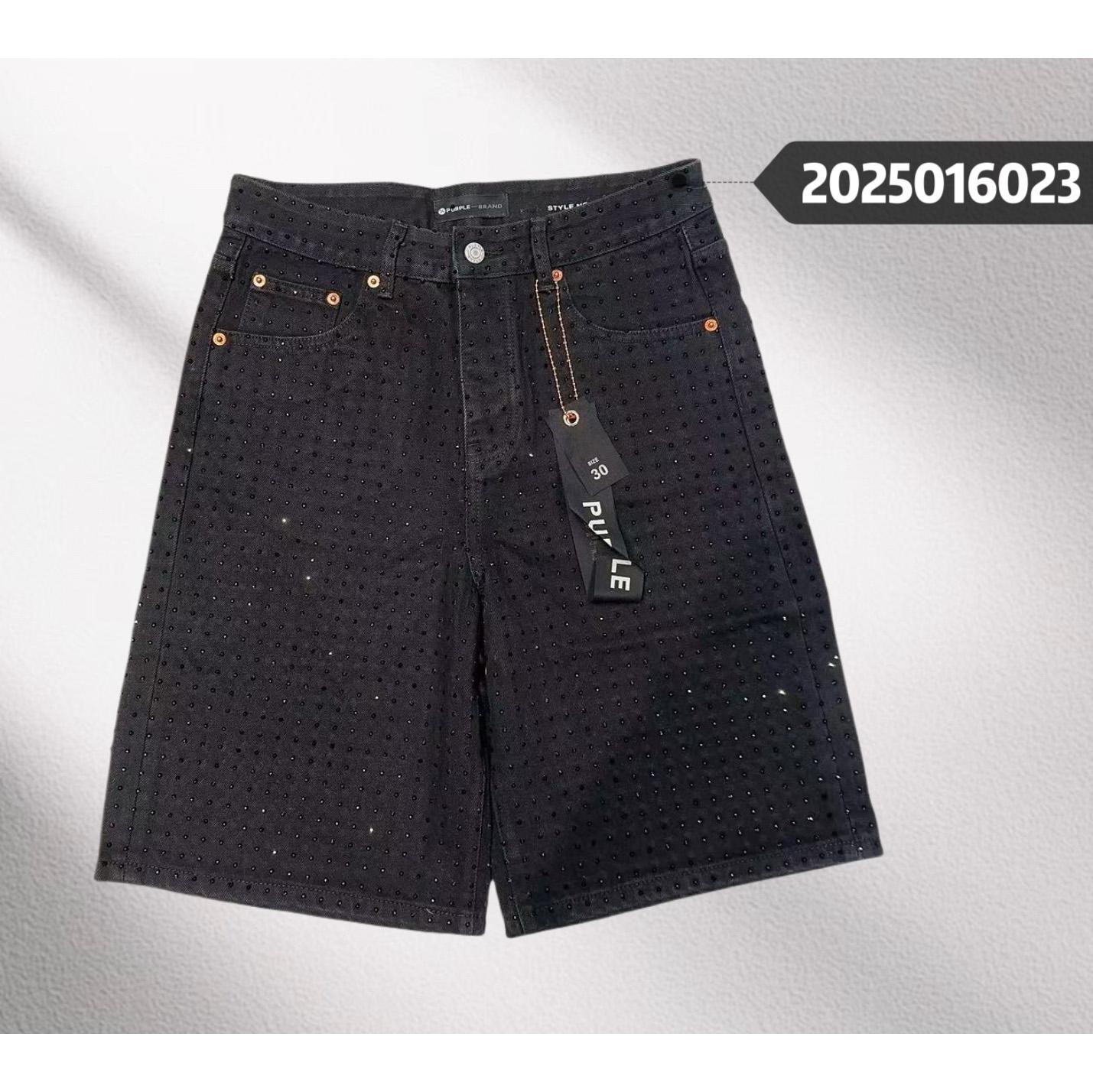 Purple-Brand Denim Shorts    6023 - DesignerGu