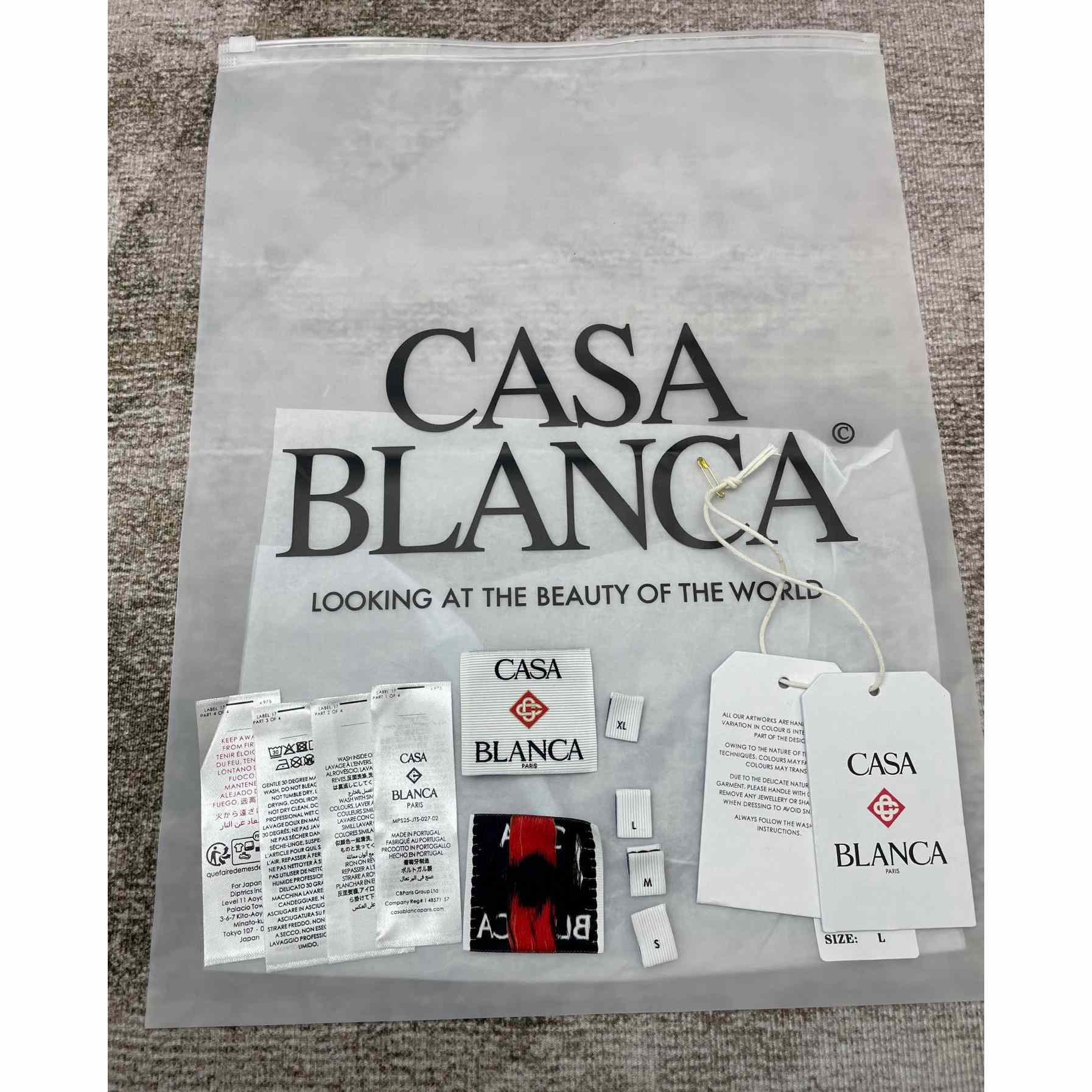 Casablanca Le Passage Printed Cotton T-Shirt   C943 - DesignerGu