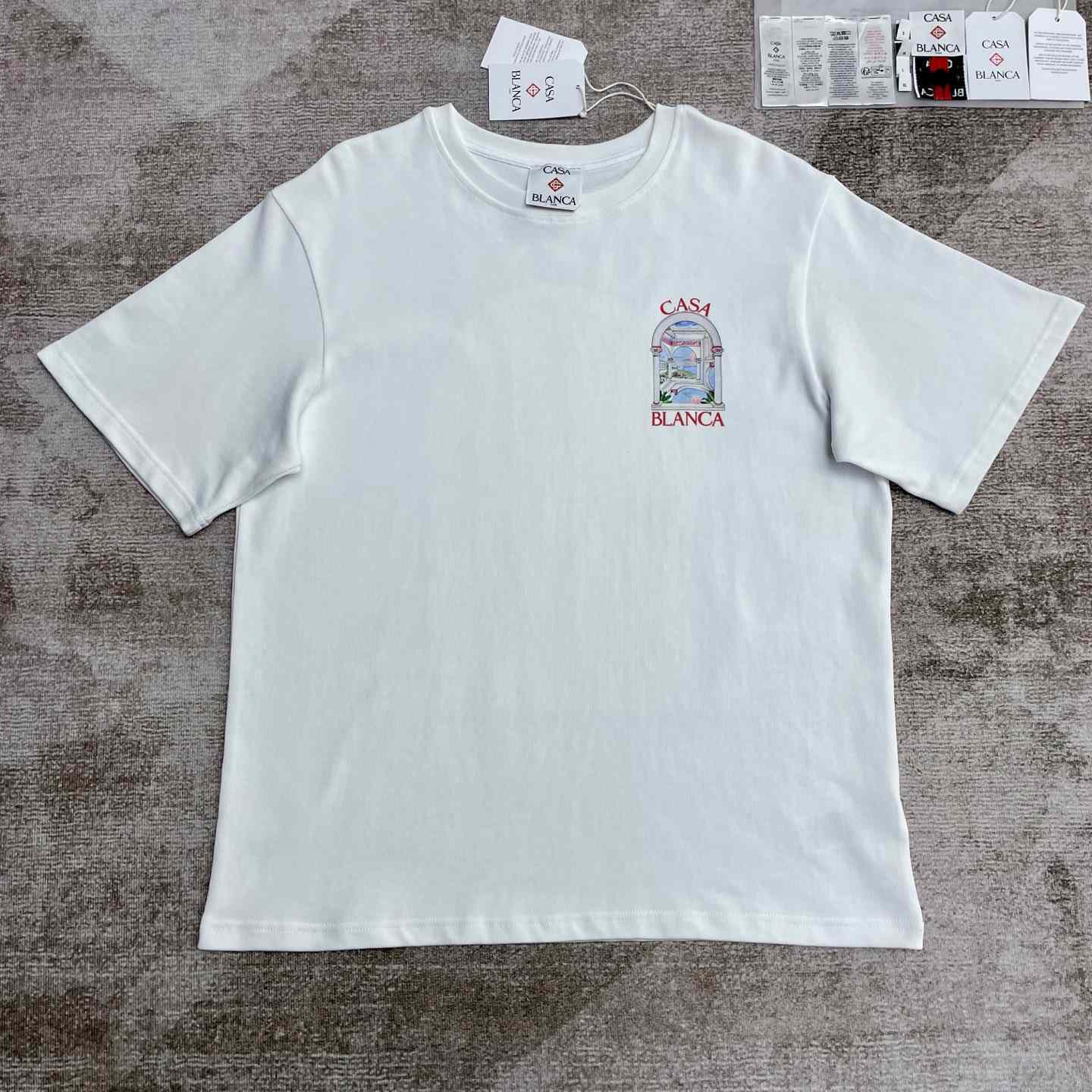 Casablanca Le Passage Printed Cotton T-Shirt   C943 - DesignerGu