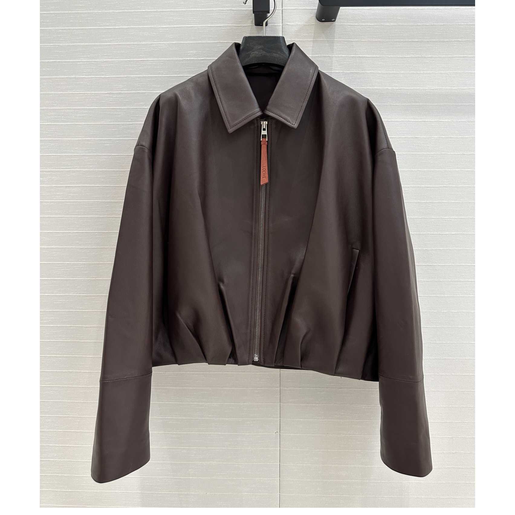Loewe Draped Jacket In Nappa Lambskin - DesignerGu