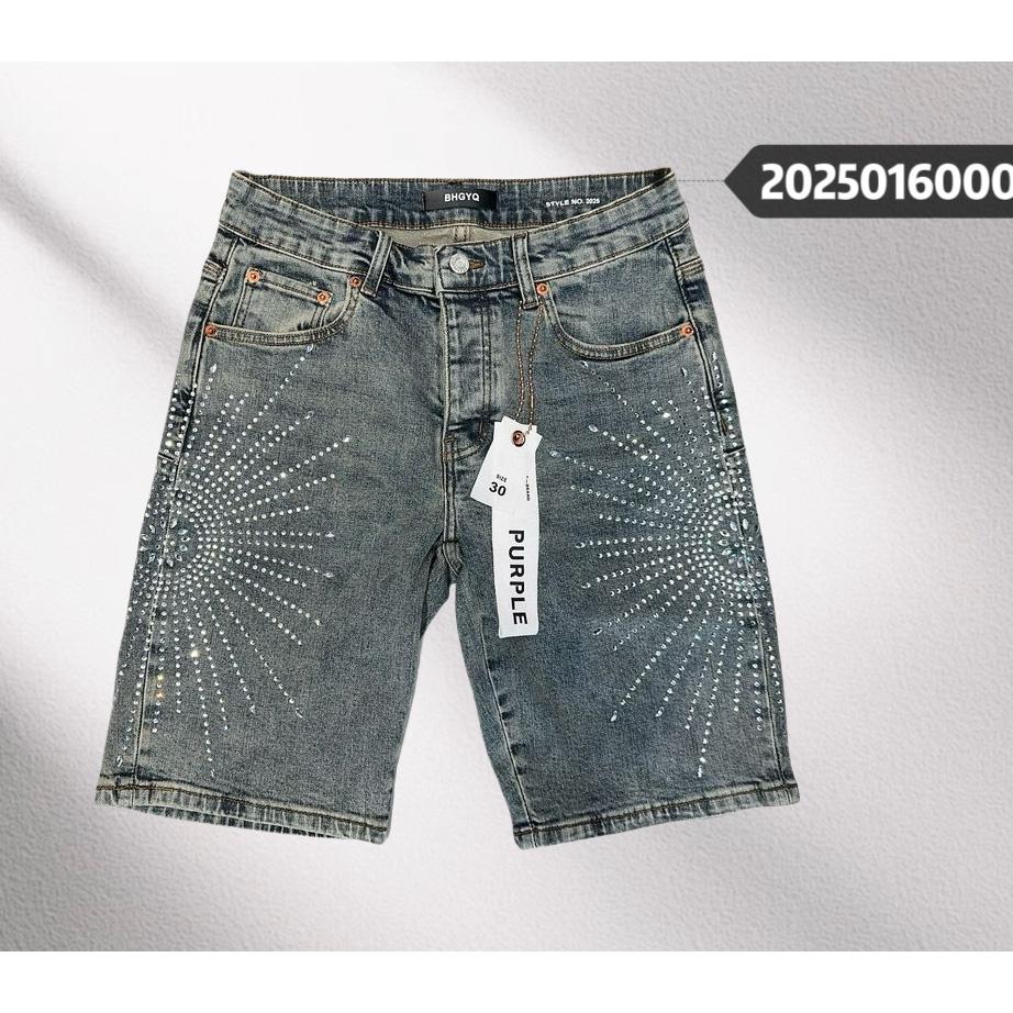 Purple-Brand Denim Shorts    6000 - DesignerGu