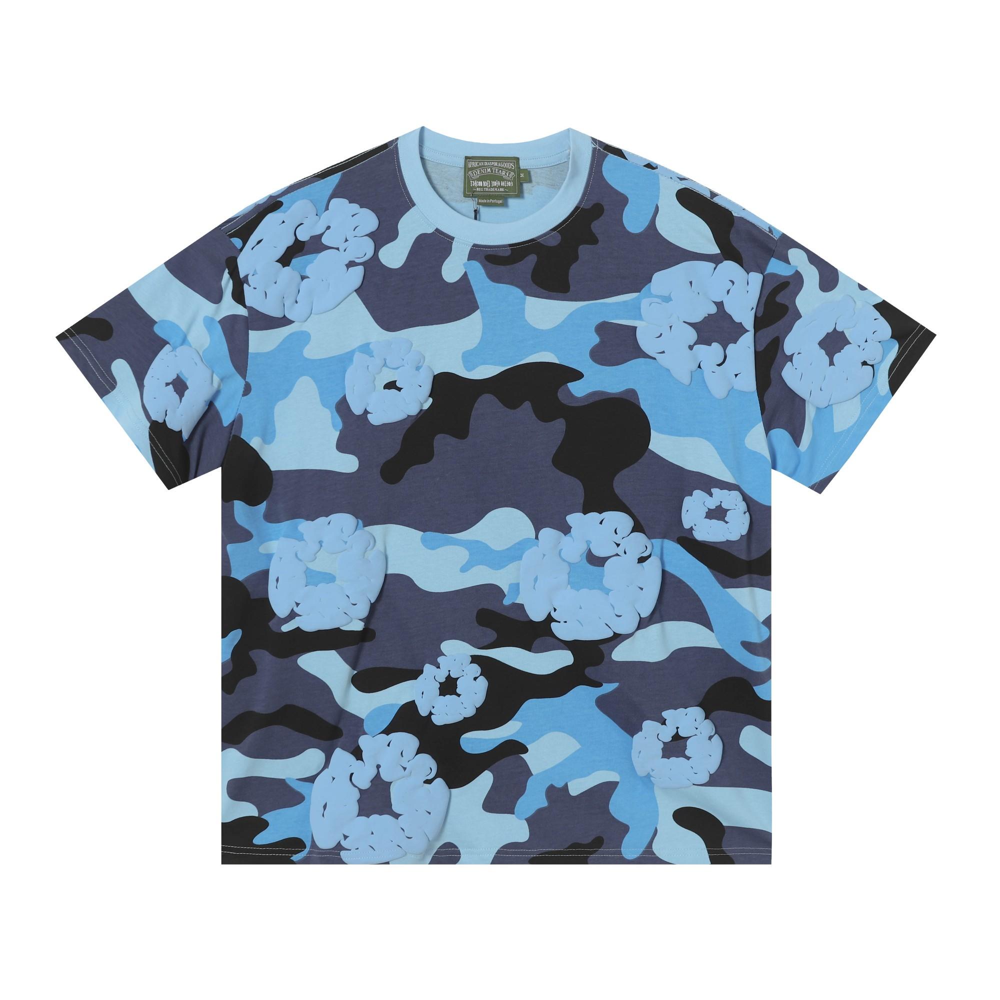 Denim Tears Camo Cotton T-shirt  - DesignerGu