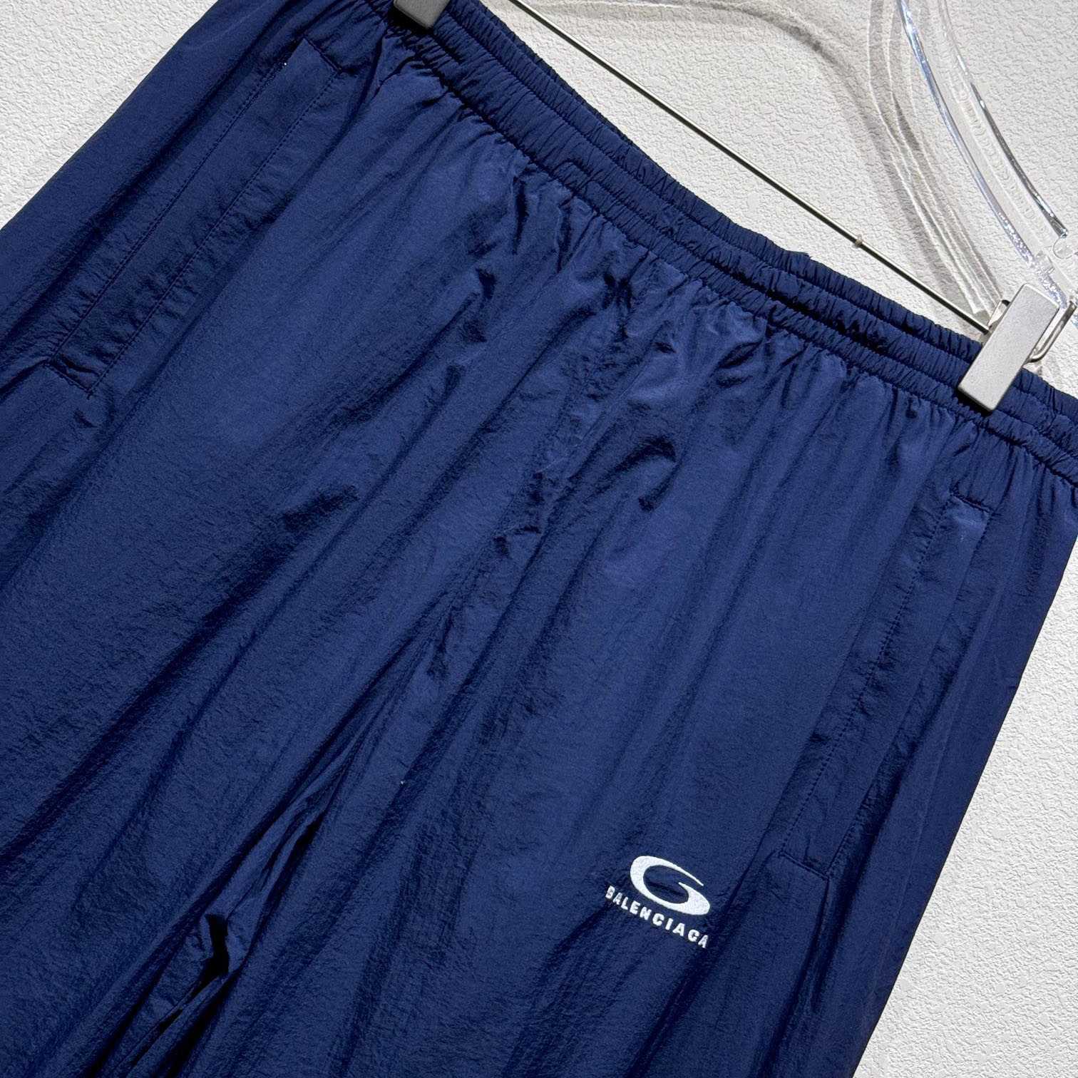 Balenciaga Tracksuit Pants In Navy - DesignerGu
