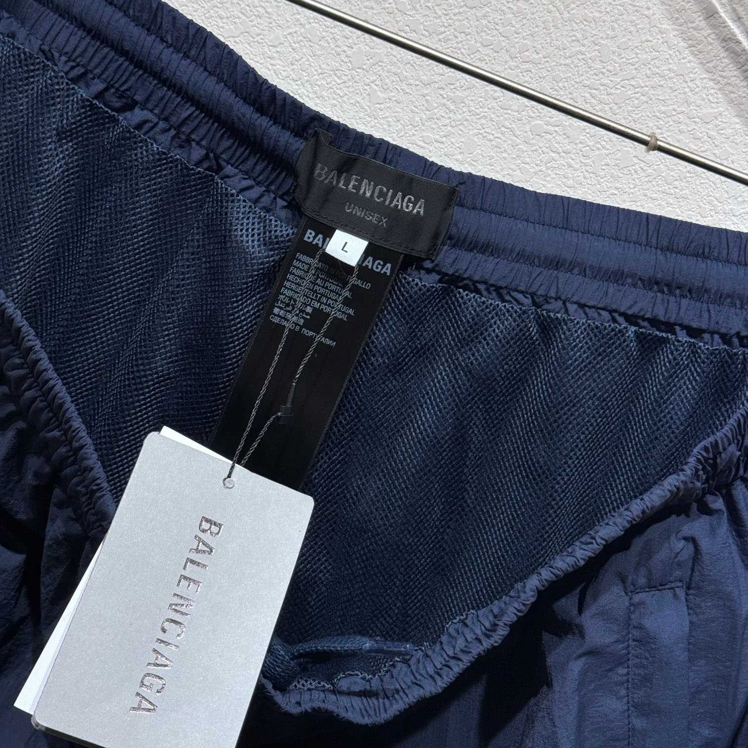 Balenciaga Tracksuit Pants In Navy - DesignerGu