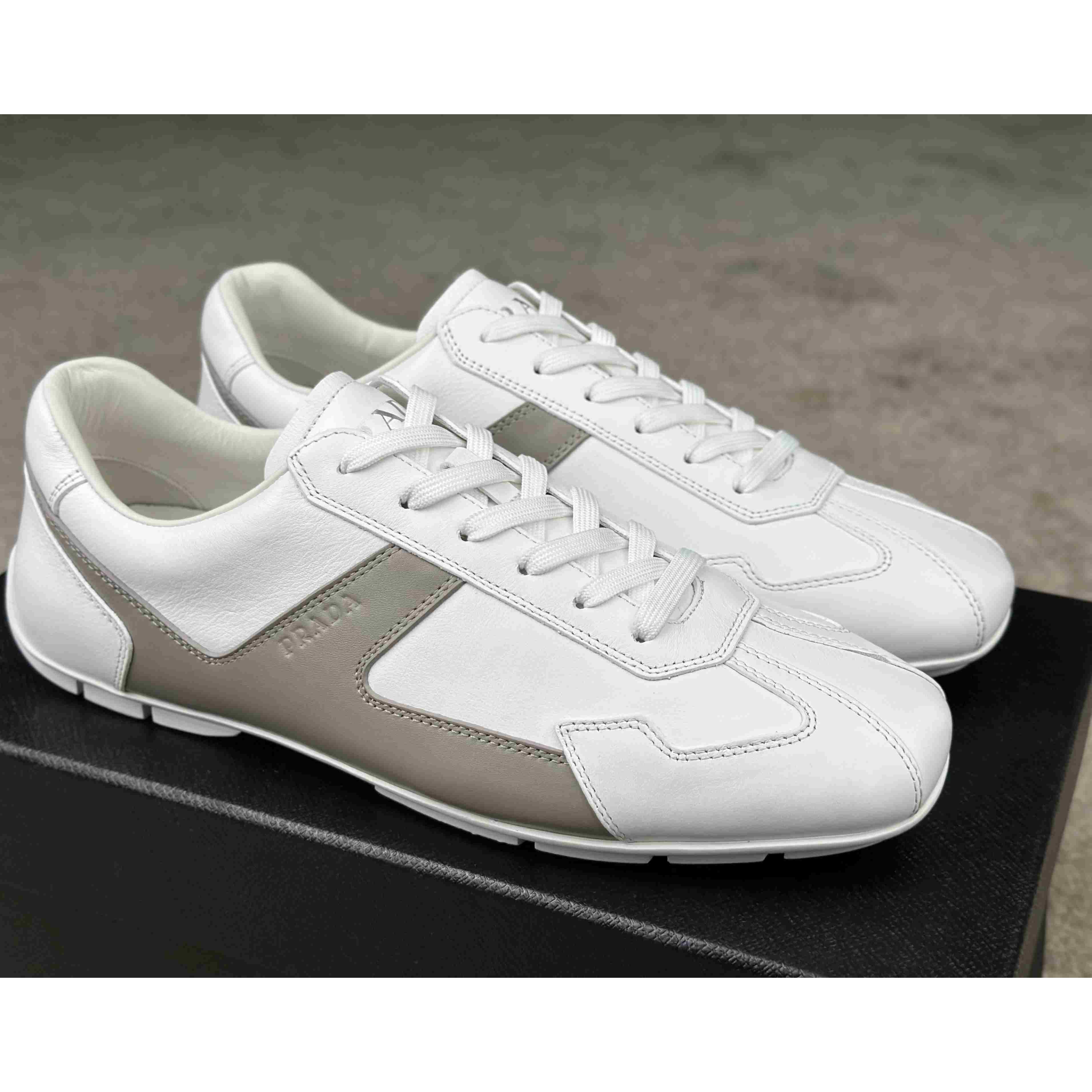Prada Leather Male Sneaker - DesignerGu
