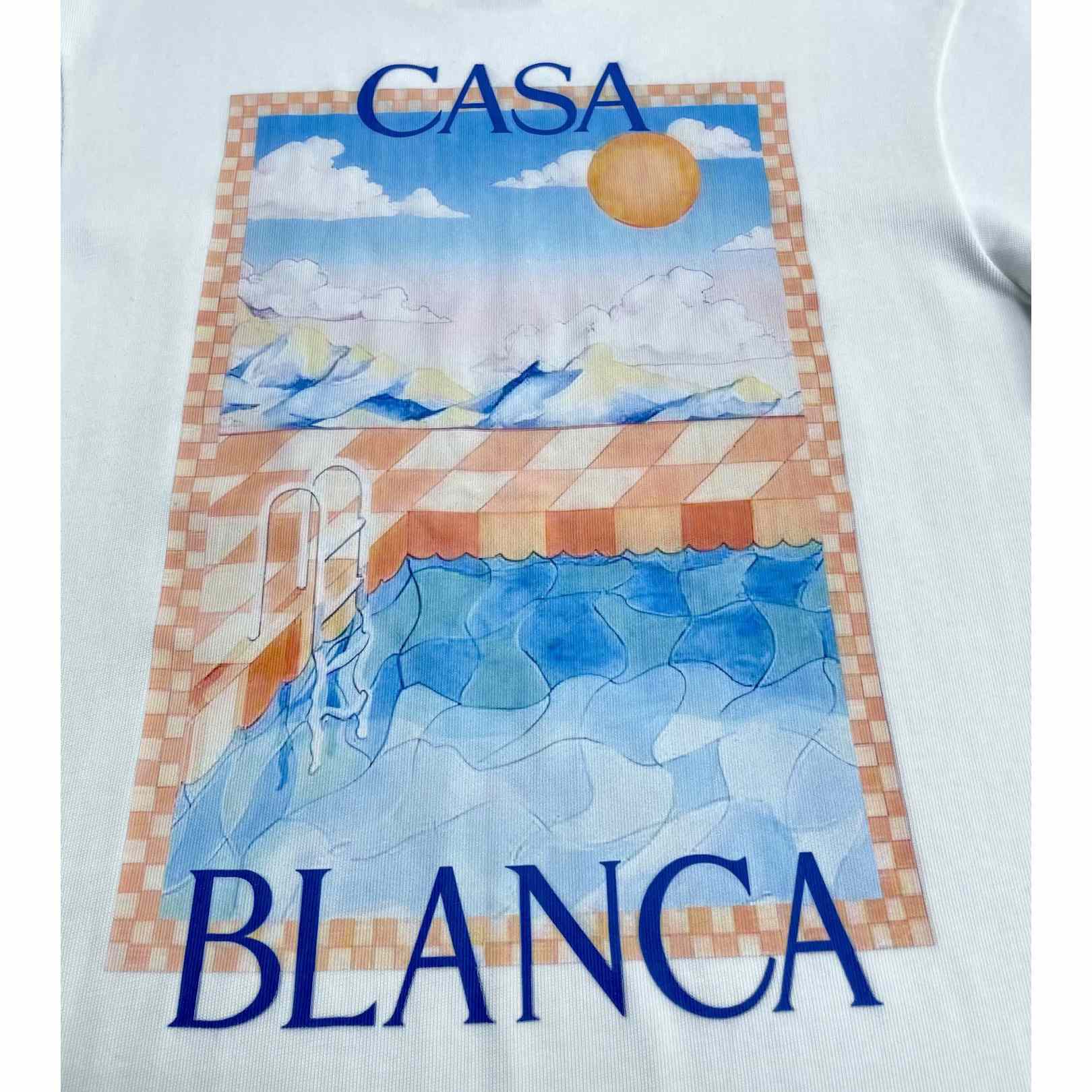 Casablanca Surreal Pool T-shirt   C968 - DesignerGu