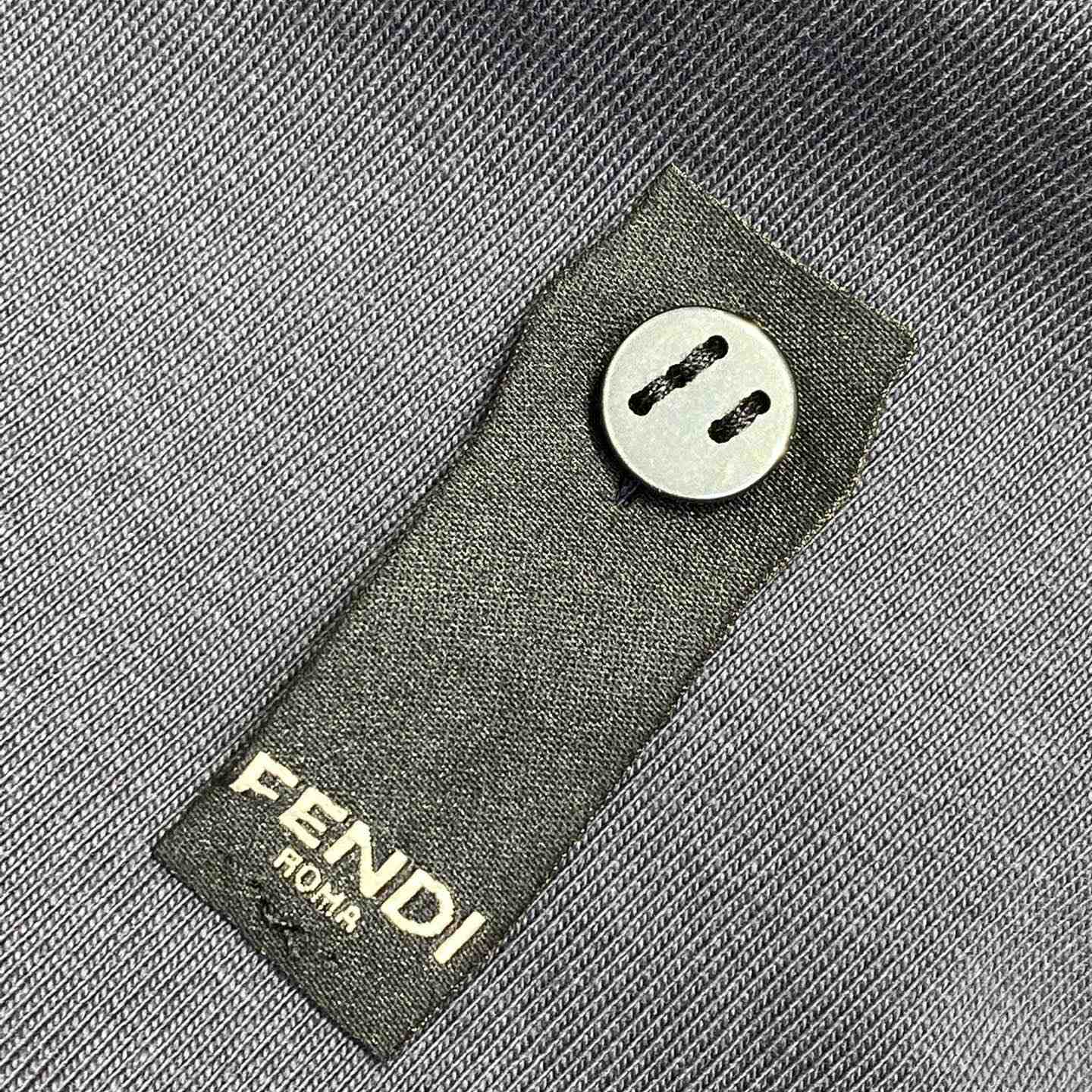 Fendi Navy Blue Cotton T-shirt - DesignerGu