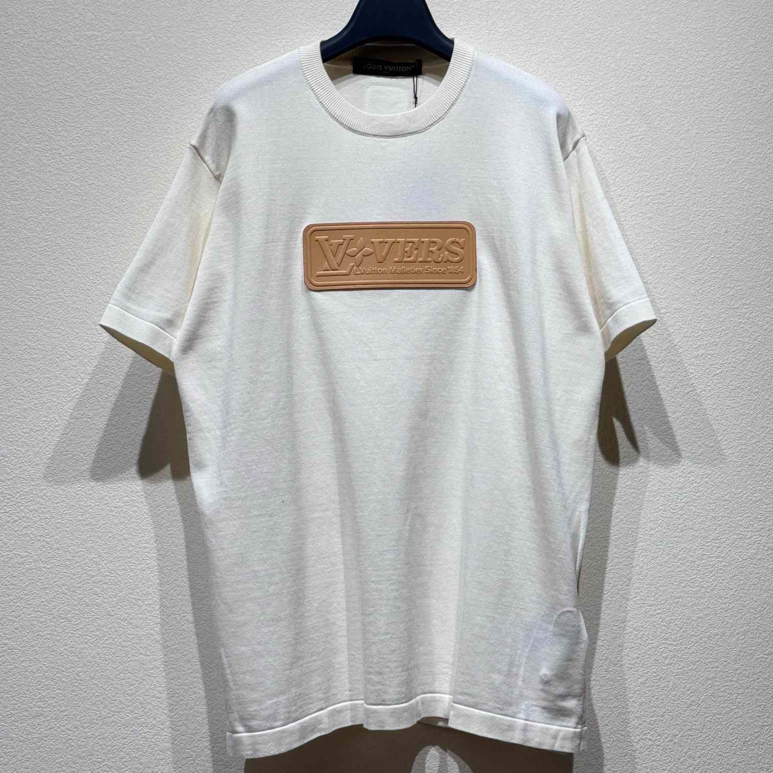 Louis Vuitton VVN Patch Short-Sleeved Cotton Crewneck   1AHCWG - DesignerGu