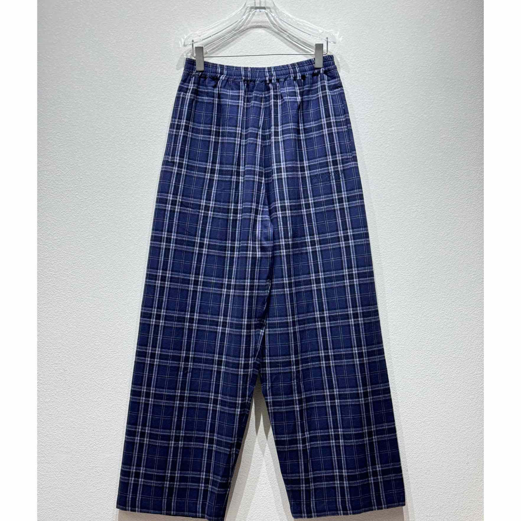 Balenciaga Plaid Casual Pants - DesignerGu