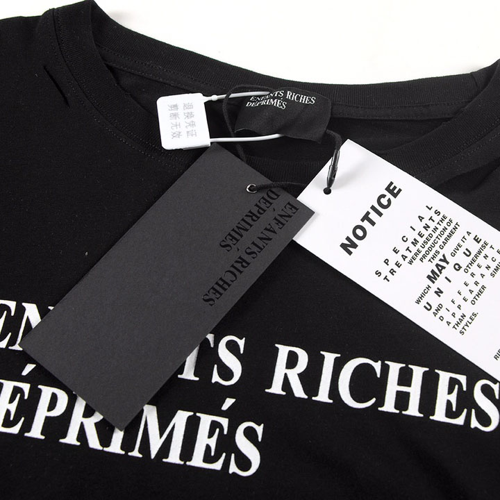 Enfants Riches Déprimés Cropped Distressed Logo-Print Cotton-Jersey - DesignerGu