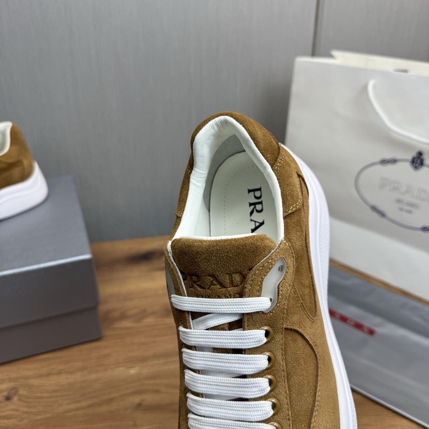 Prada America's Cup Suede Sneakers - DesignerGu