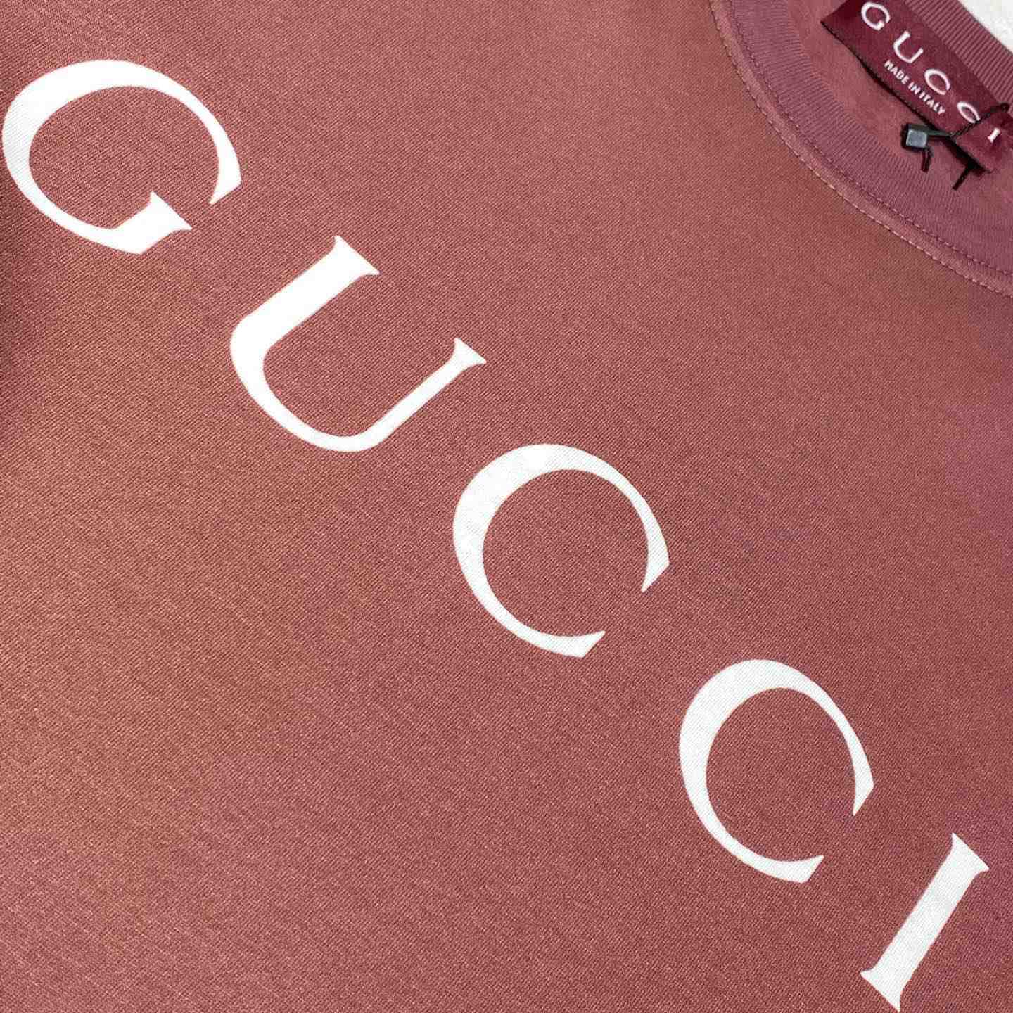 Gucci Cotton Jersey T-shirt With Print - DesignerGu