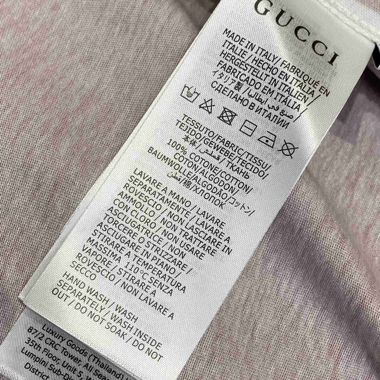 Gucci Cotton Jersey T-shirt With Print - DesignerGu