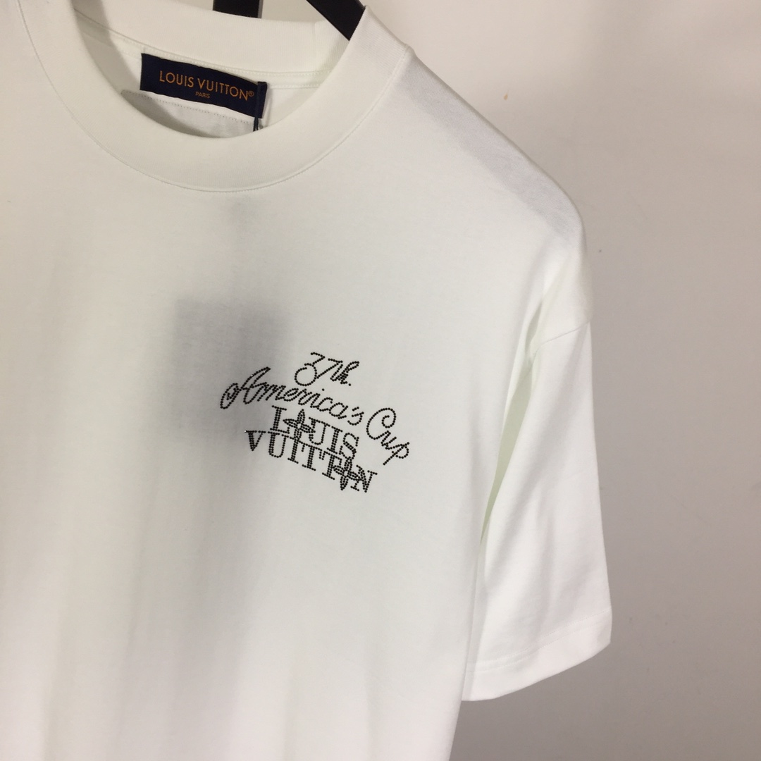 Louis Vuitton Embellished Short-Sleeved Cotton Crewneck - DesignerGu