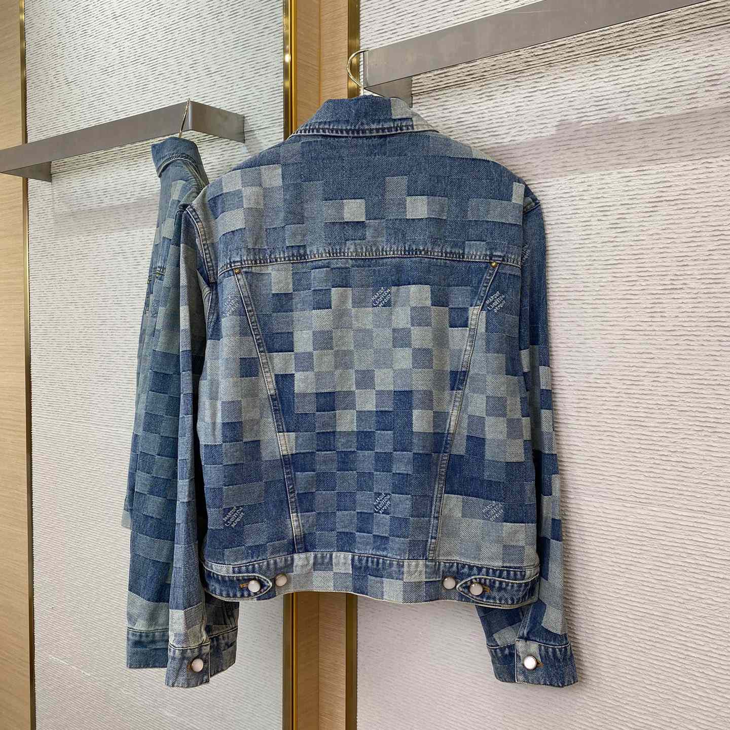Louis Vuitton Damier Denim Jacket   - DesignerGu