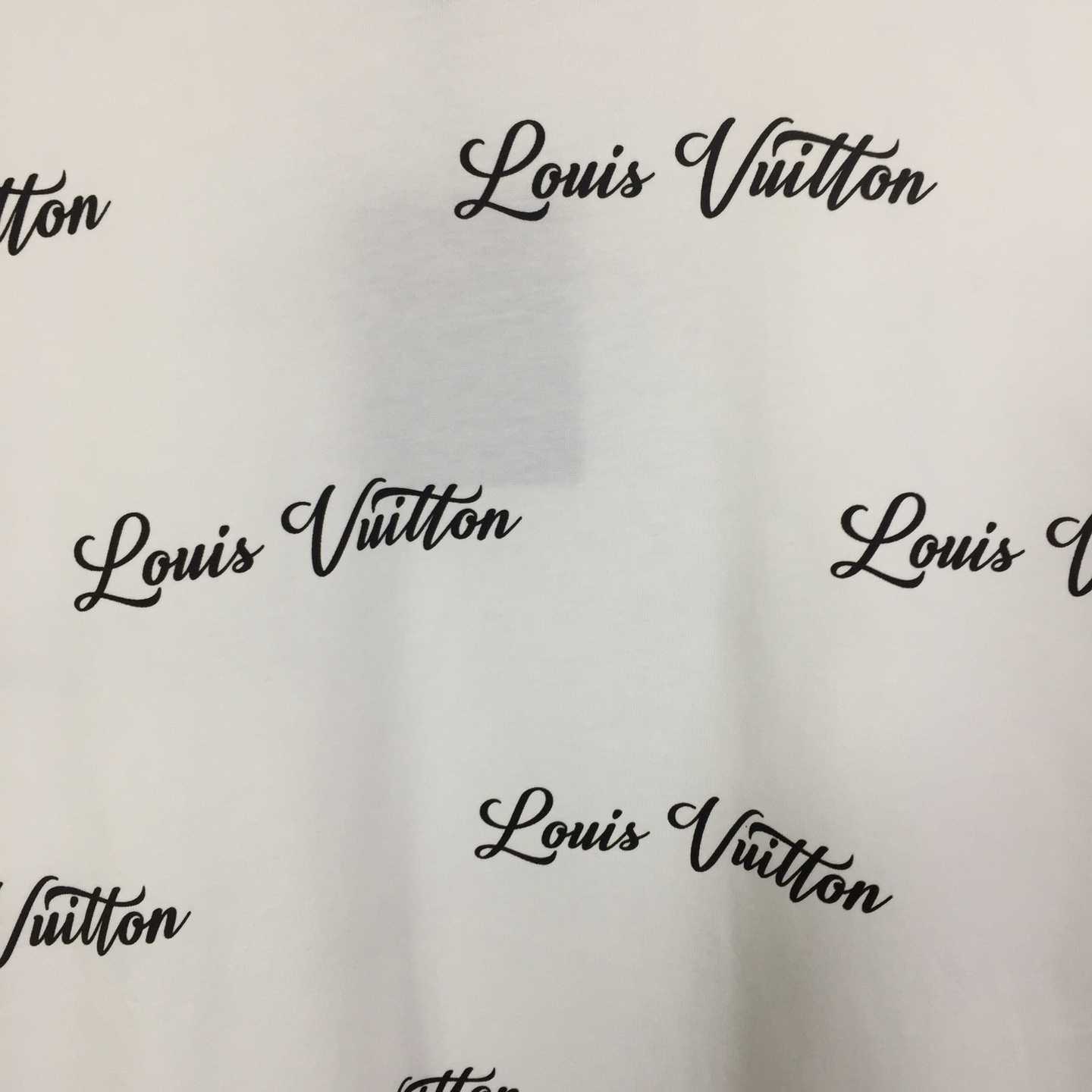 Louis Vuitton Logo Cotton T-Shirt - DesignerGu