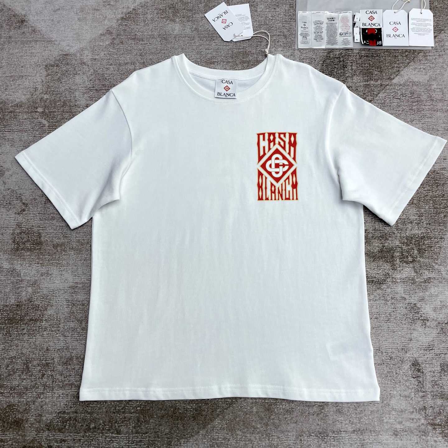 Casablanca Gothic Logo T-Shirt   C975 - DesignerGu