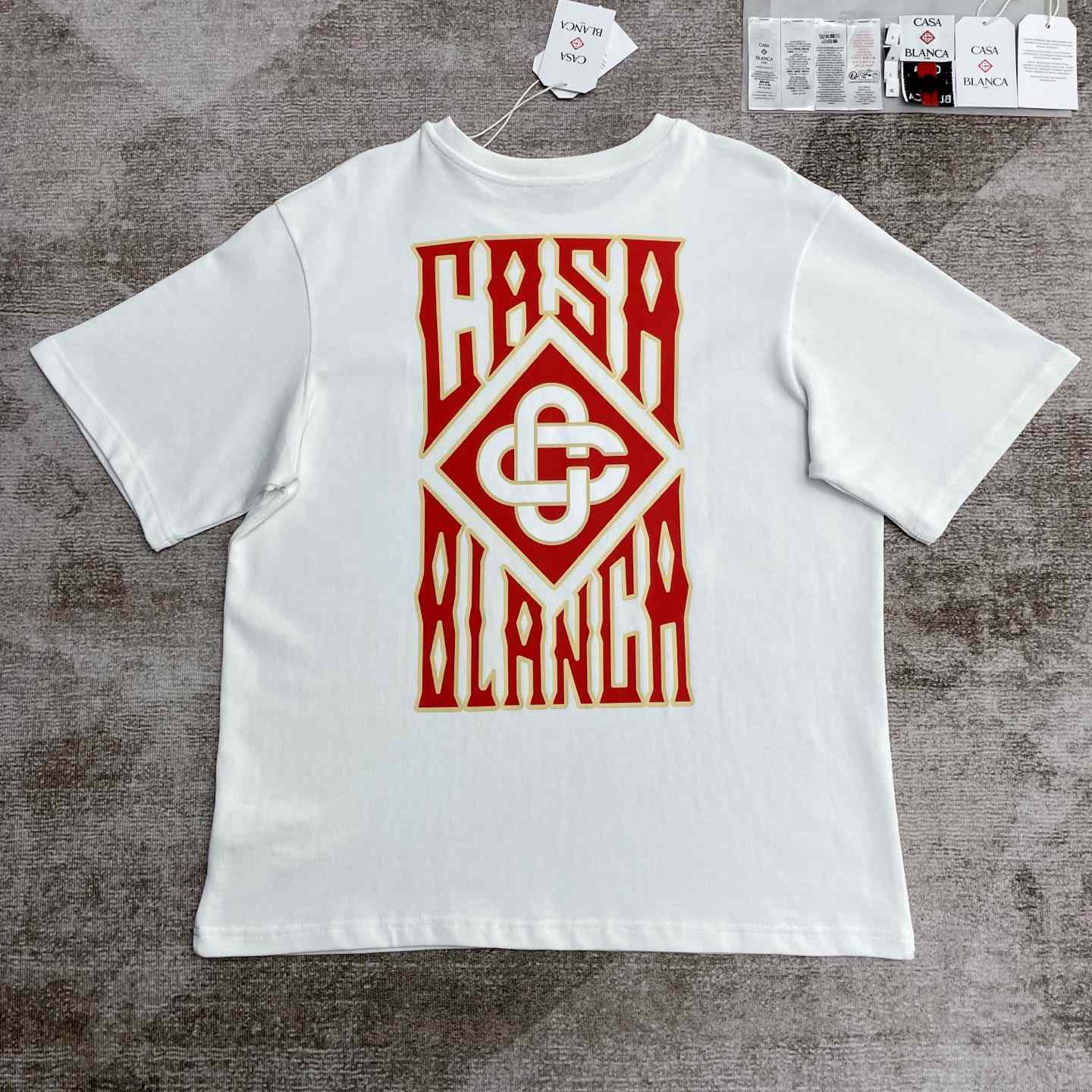 Casablanca Gothic Logo T-Shirt   C975 - DesignerGu