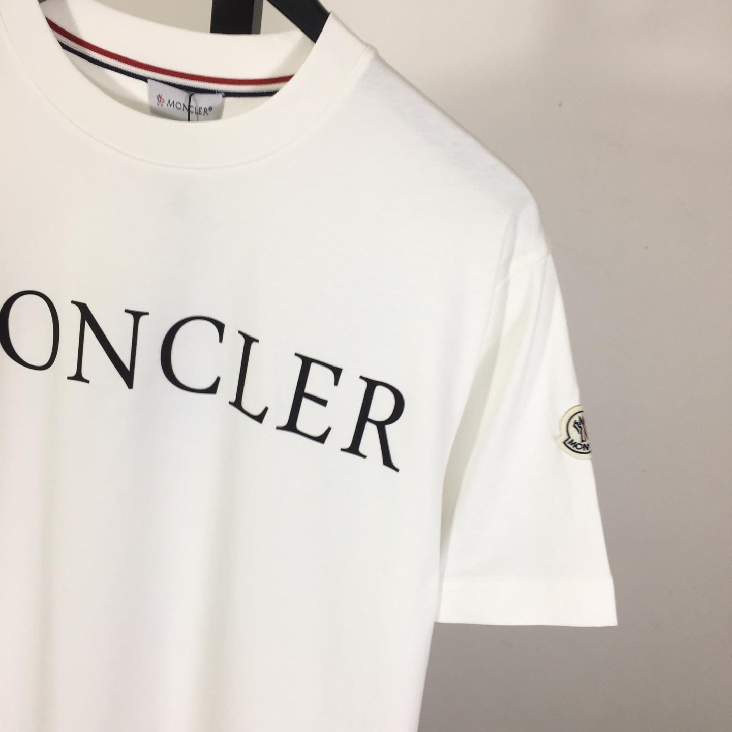 Moncler Logo Cotton T-shirt - DesignerGu