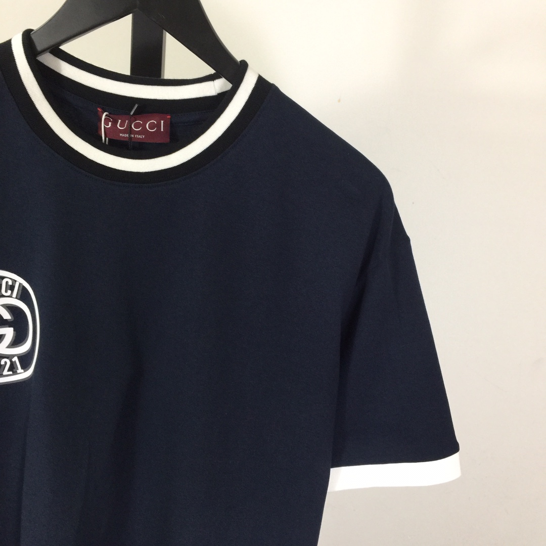Gucci Cotton Jersey T-shirt With Embroidery - DesignerGu