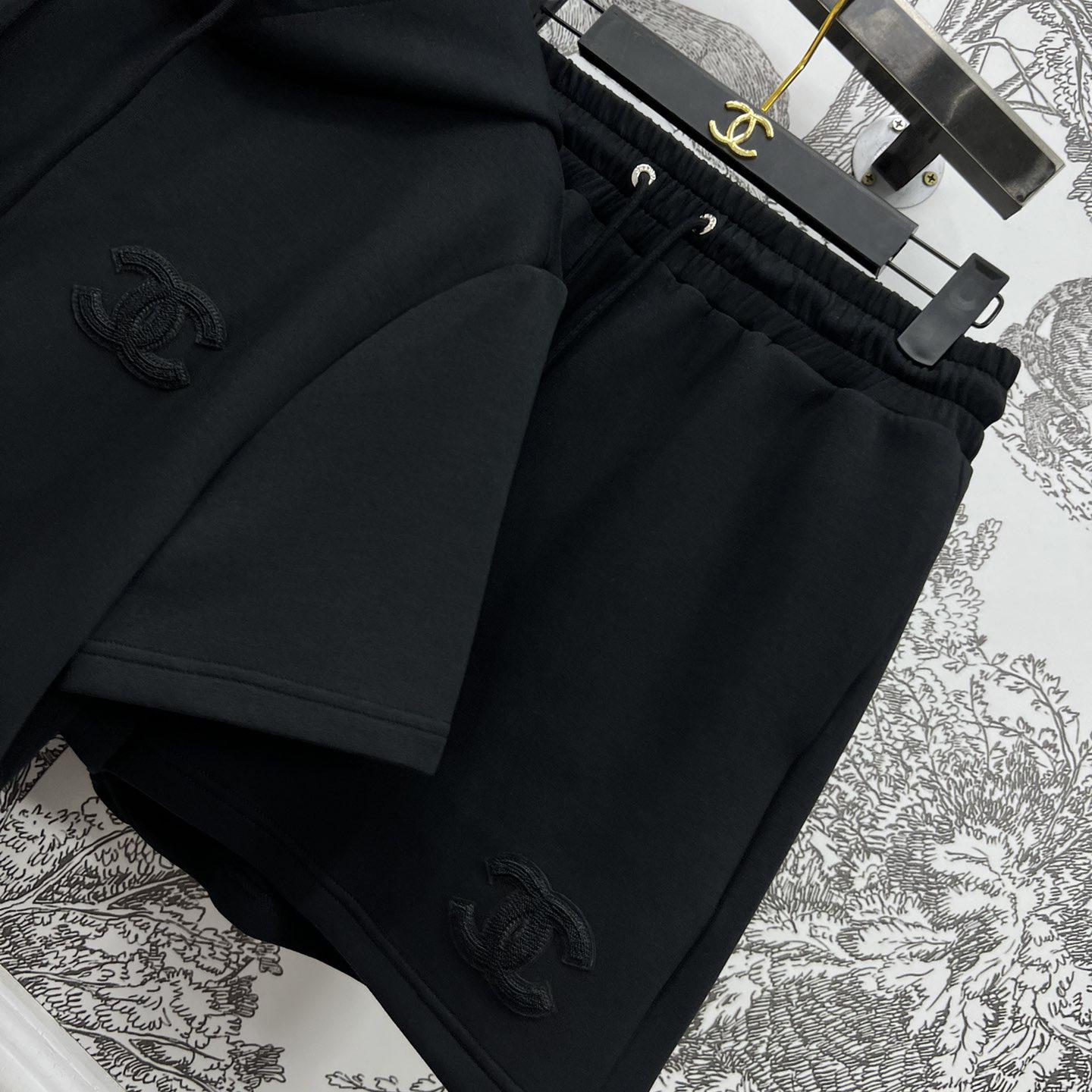 Chanel Hooded Tee & Shorts - DesignerGu