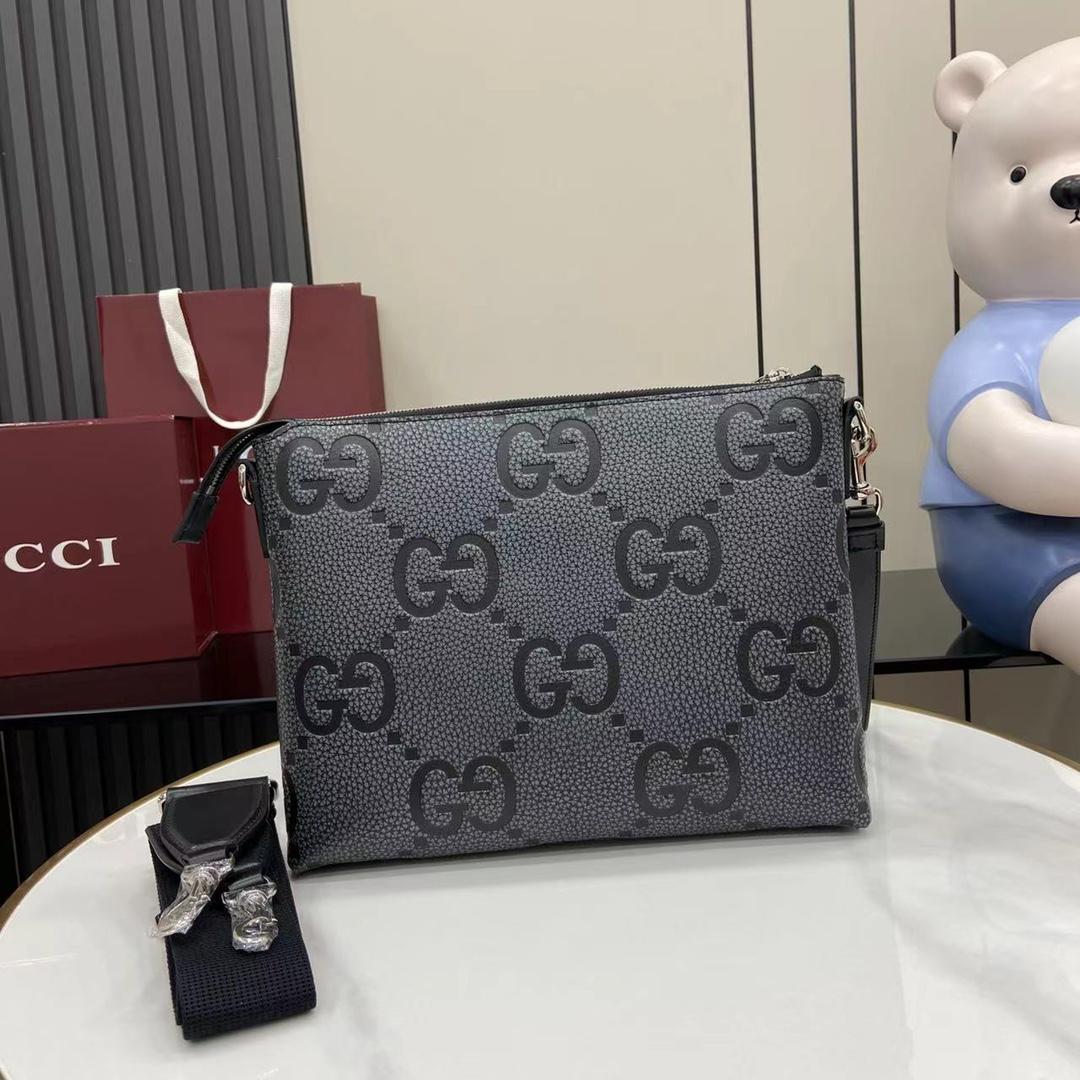 Gucci Medium Jumbo GG Messenger Bag - DesignerGu