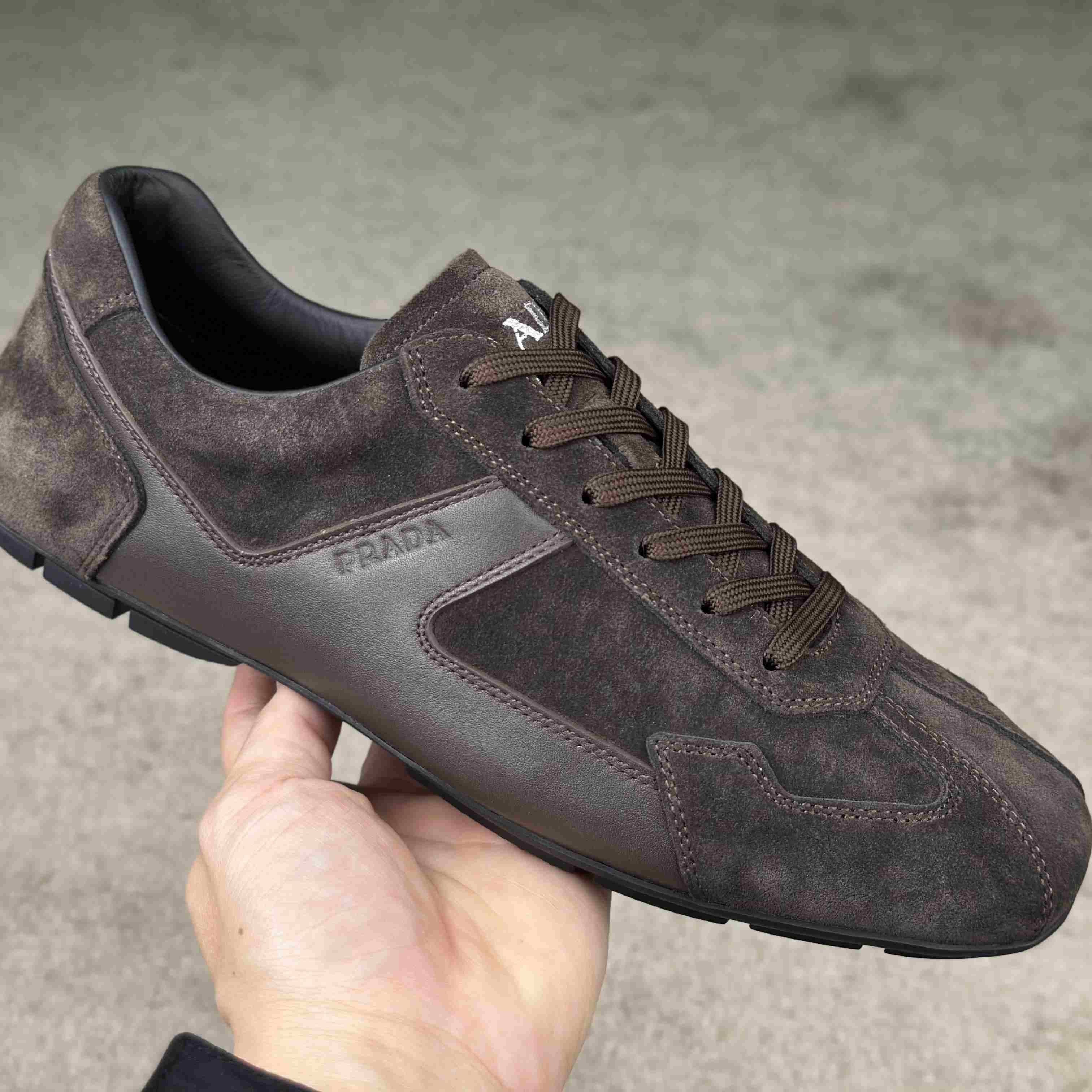 Prada Leather Male Sneaker - DesignerGu