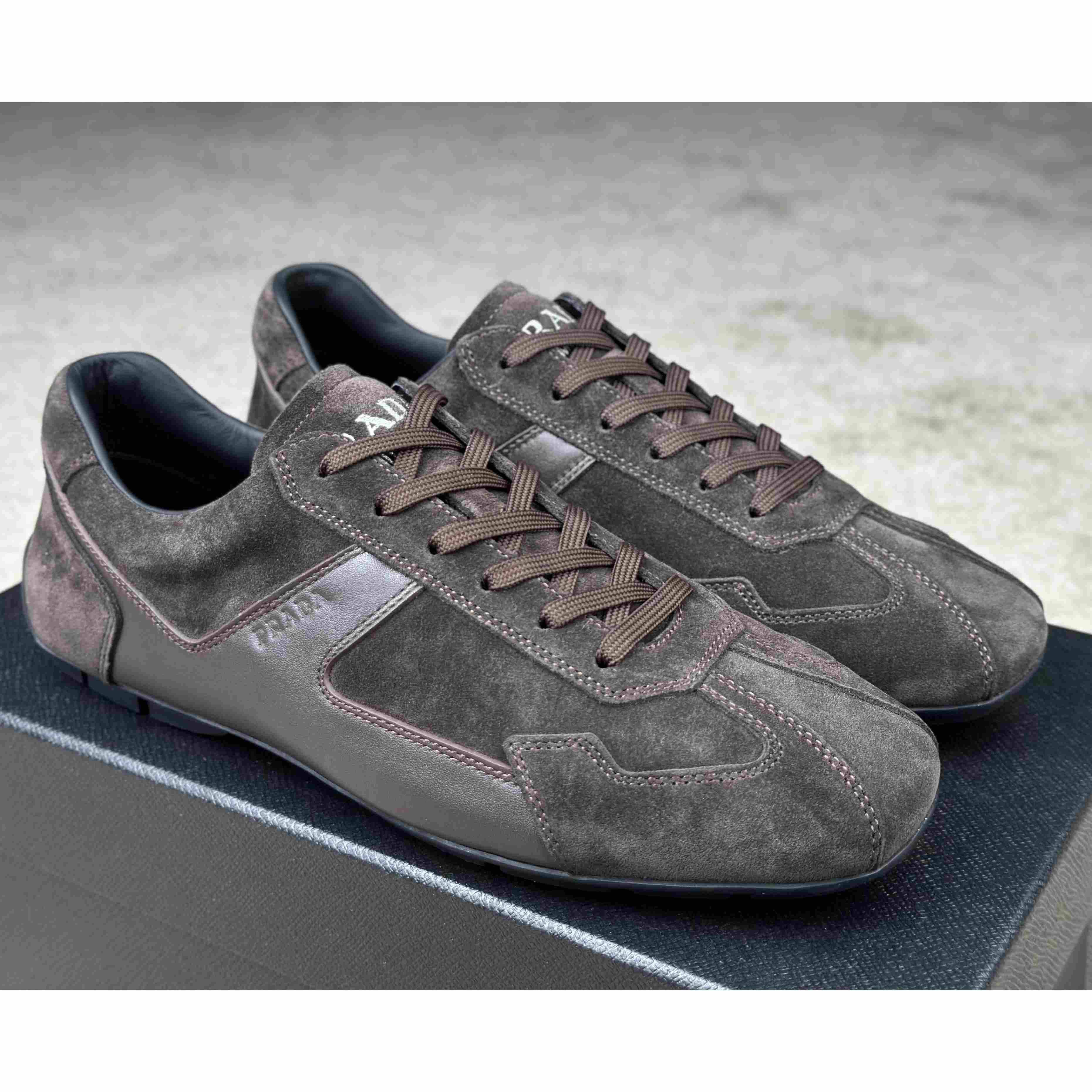 Prada Leather Male Sneaker - DesignerGu