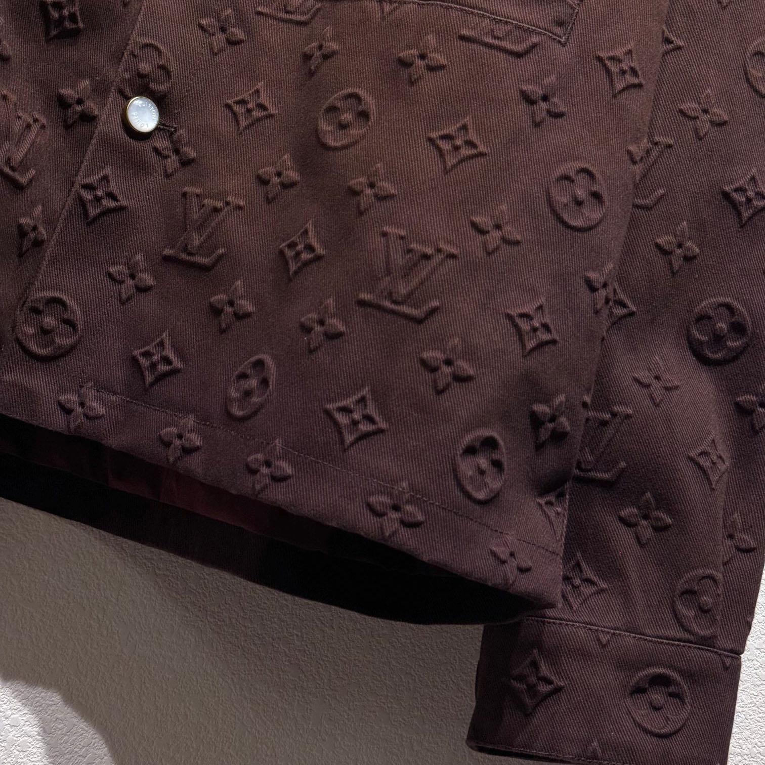 Louis Vuitton Monogram Embossed Overshirt    - DesignerGu