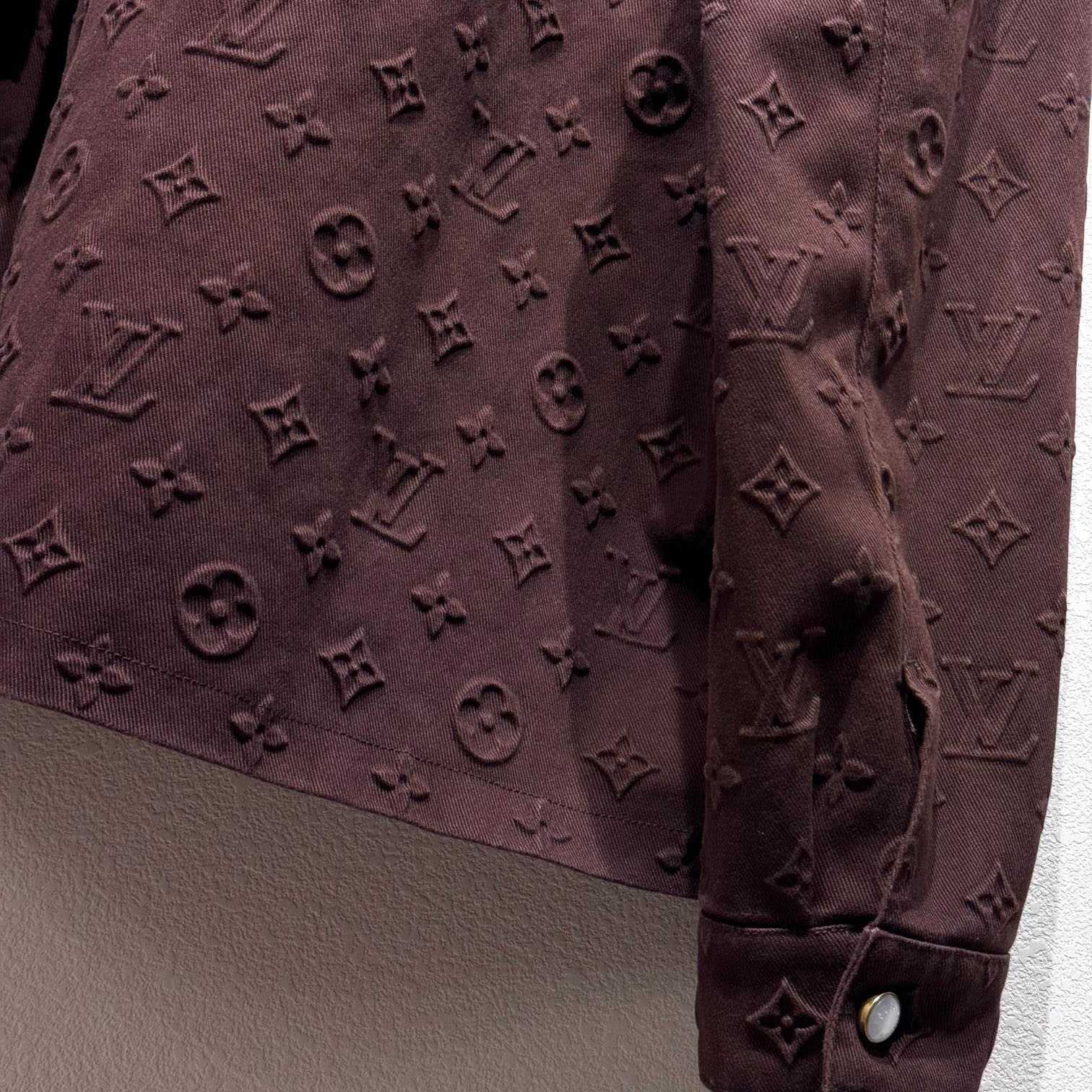 Louis Vuitton Monogram Embossed Overshirt    - DesignerGu