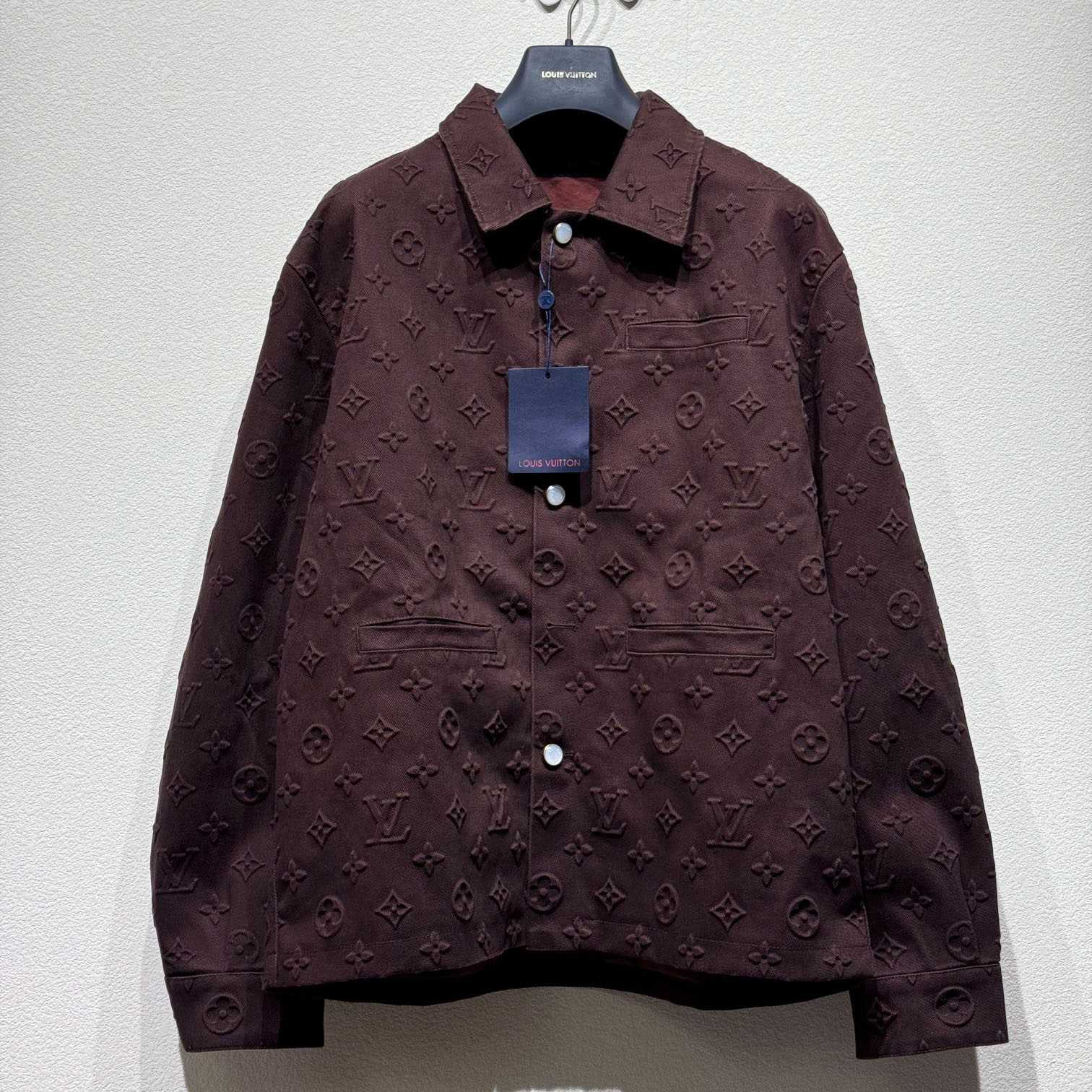 Louis Vuitton Monogram Embossed Overshirt    - DesignerGu