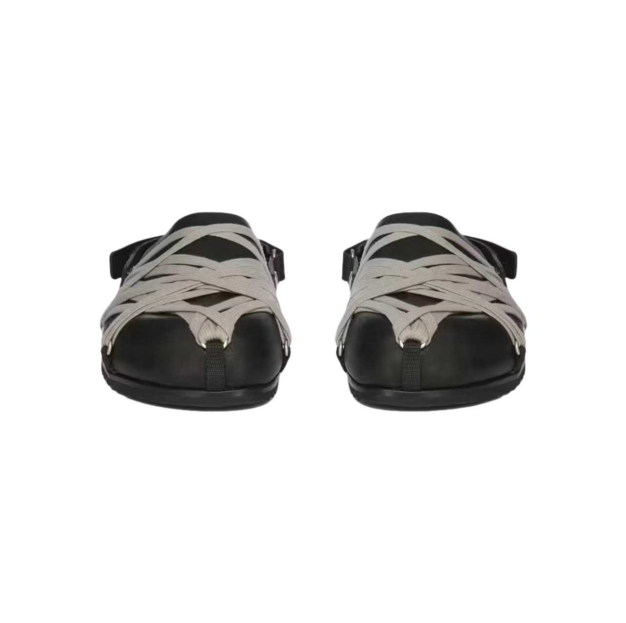 Rick Owens Hollywood Megalaced Mule Granola 'Black' - DesignerGu