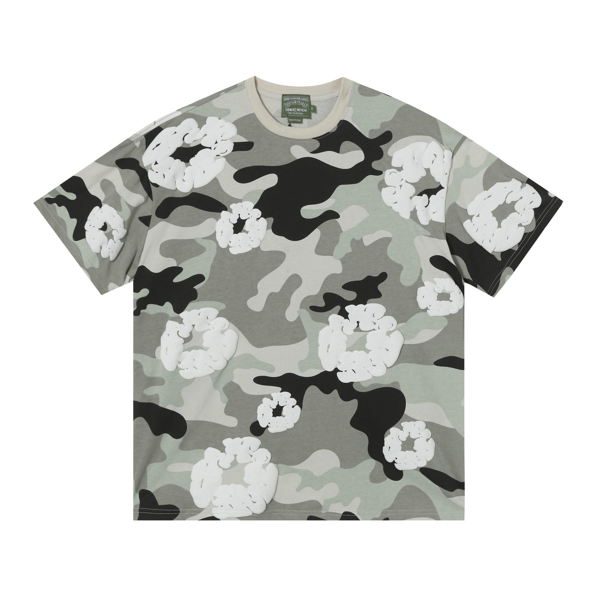 Denim Tears Camo Cotton T-shirt  - DesignerGu
