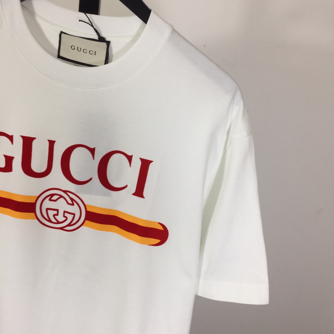 Gucci Printed Cotton Jersey T-shirt - DesignerGu