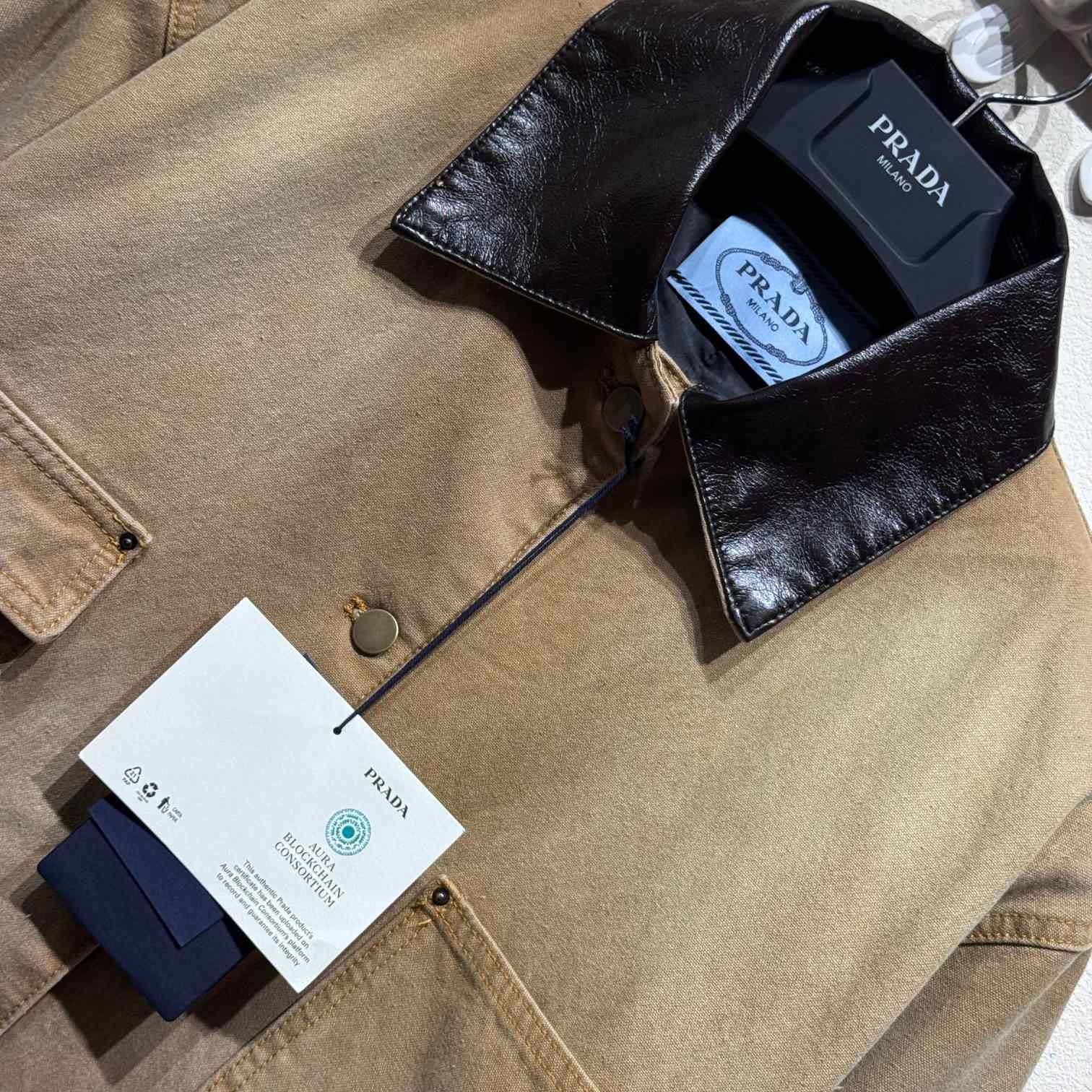 Prada Distressed Canvas Jacket - DesignerGu