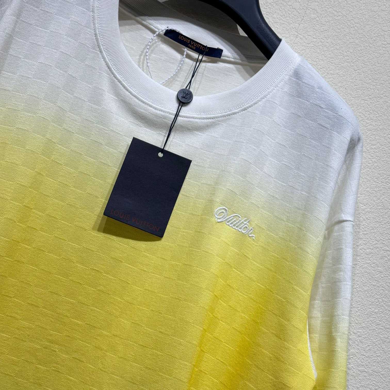 Louis Vuitton Damier Gradient Jacquard Cotton T-Shirt   - 