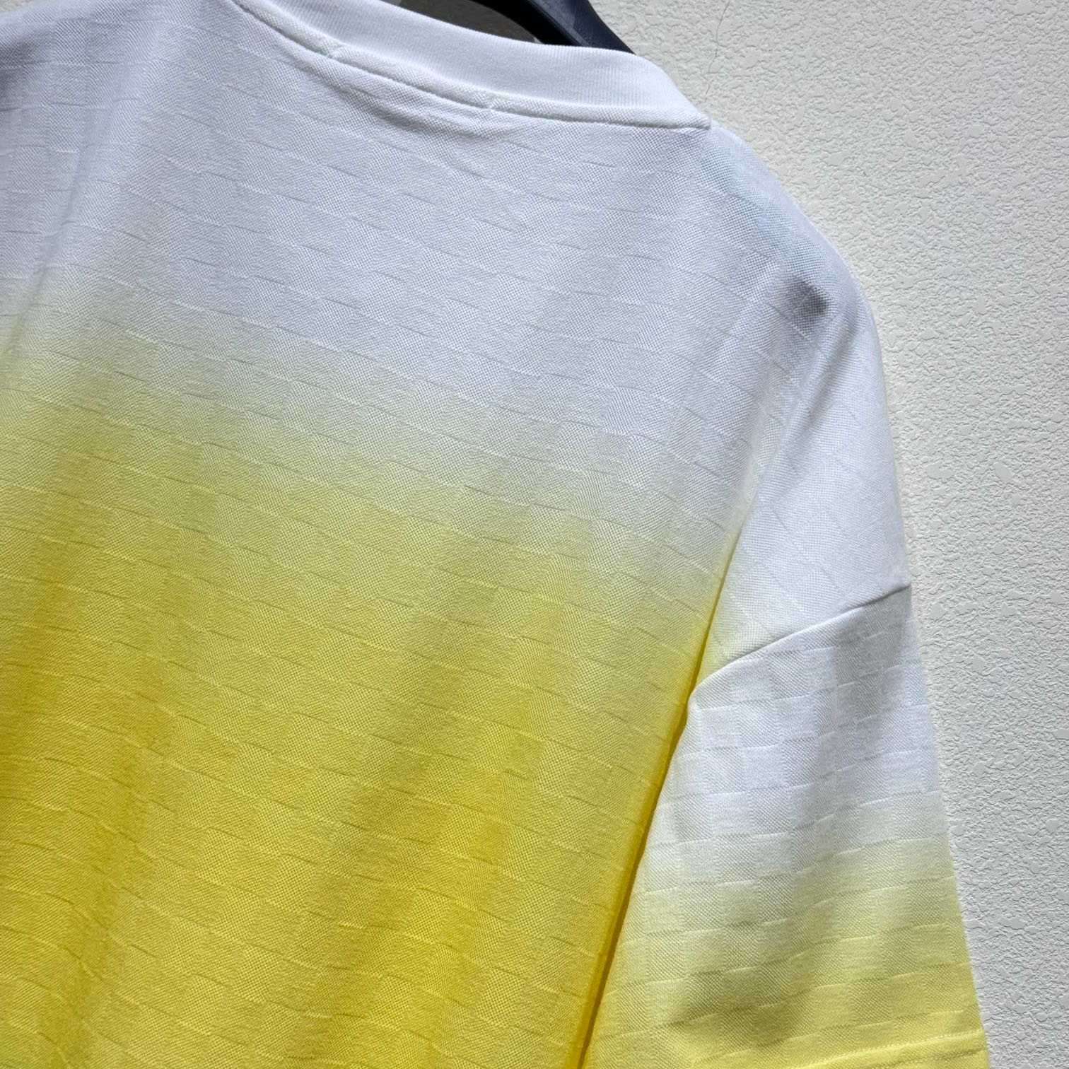 Louis Vuitton Damier Gradient Jacquard Cotton T-Shirt   - 