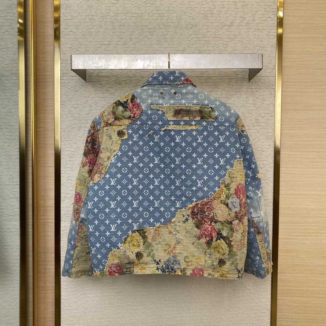 Louis Vuitton Destroyed Workwear Denim Jacket  1AAGQG - DesignerGu