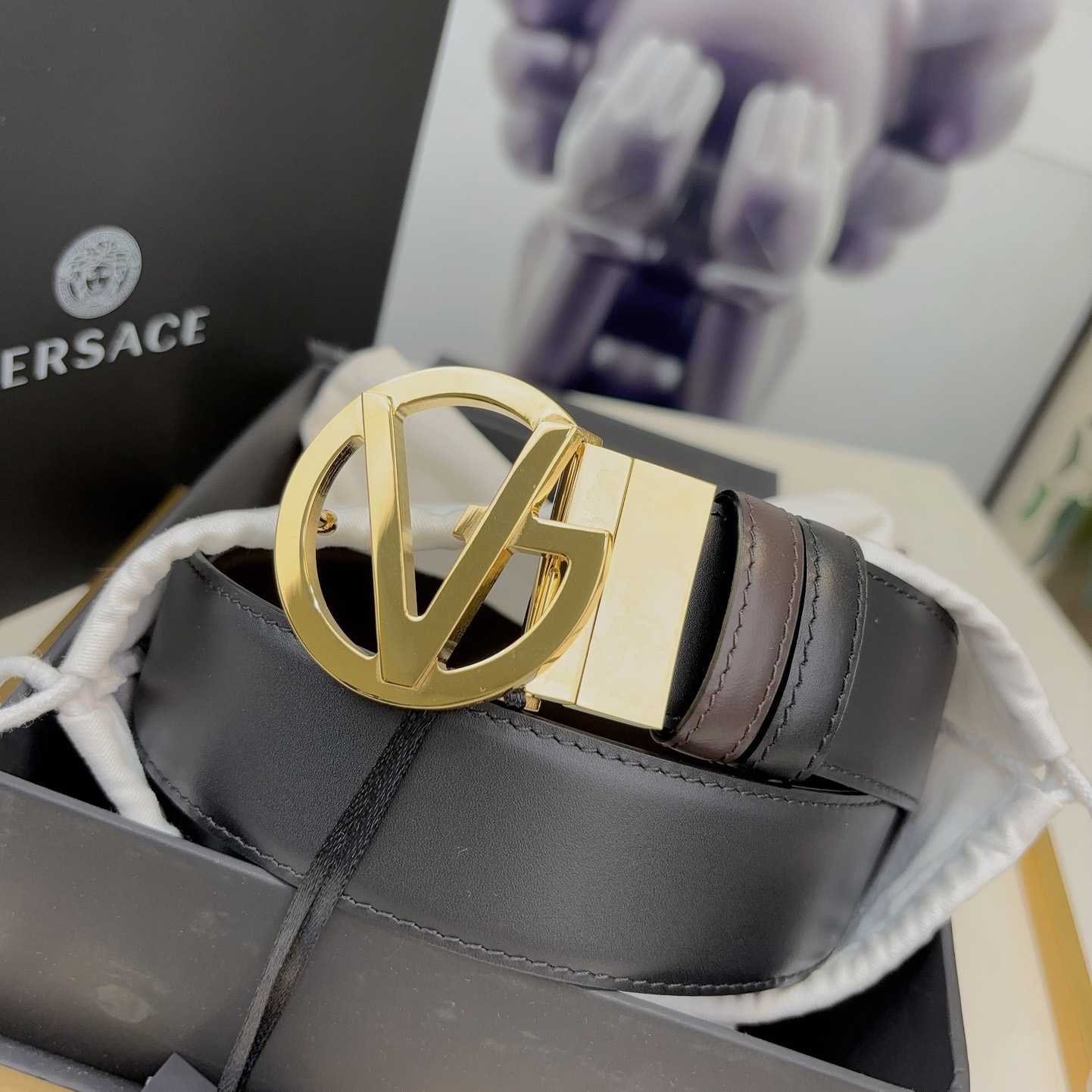 Versace Leather Belt   40mm - DesignerGu