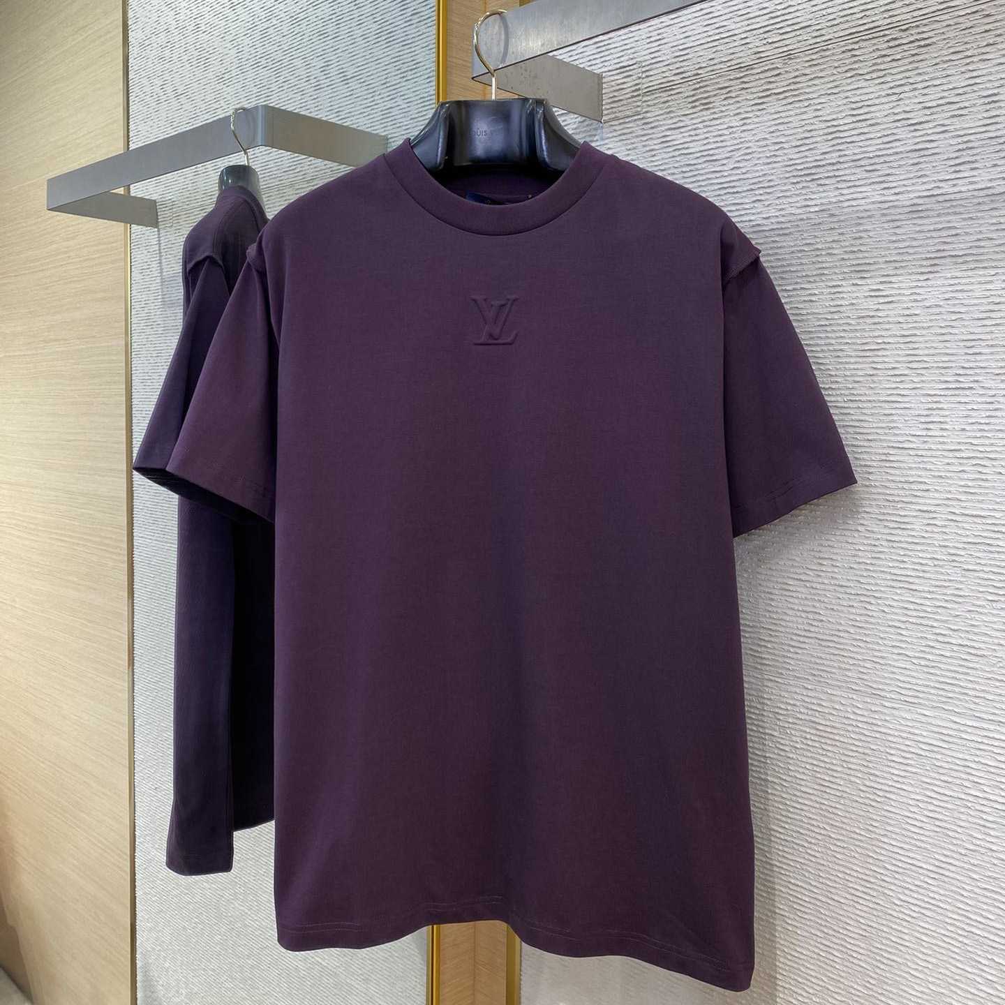 Louis Vuitton Embossed LV T-Shirt   - DesignerGu