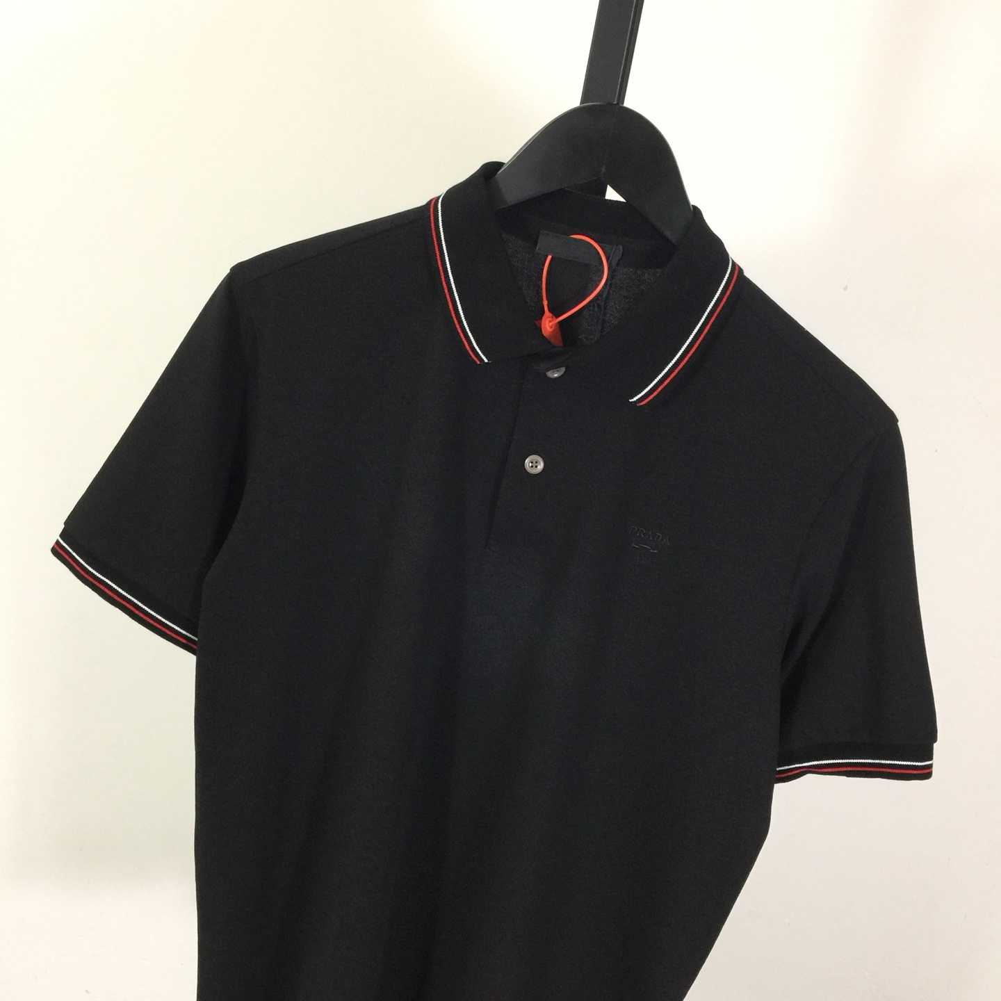 Prada Short-sleeved Piqué Polo Shirt - DesignerGu