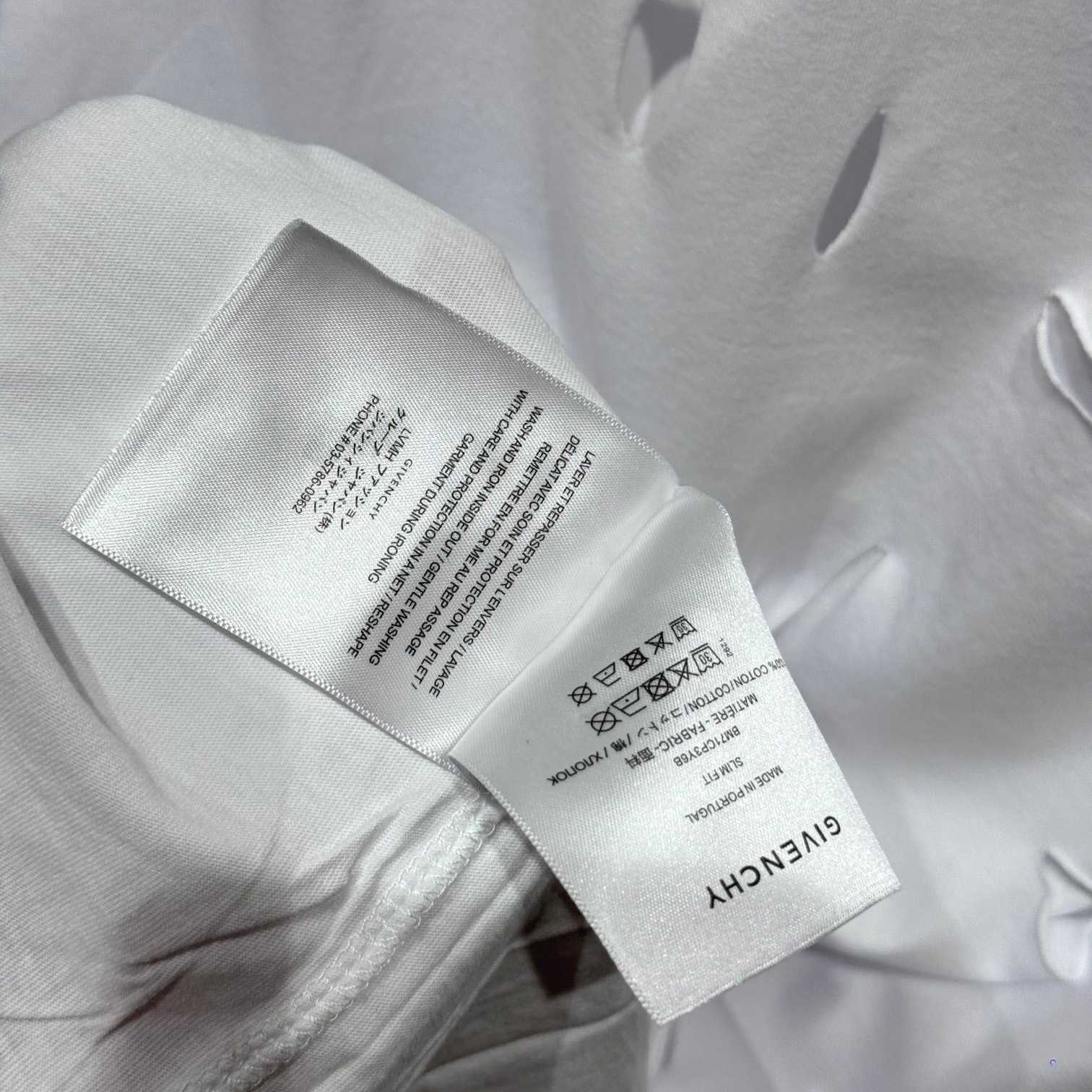 Givenchy White Destroyed T-Shirt  - DesignerGu