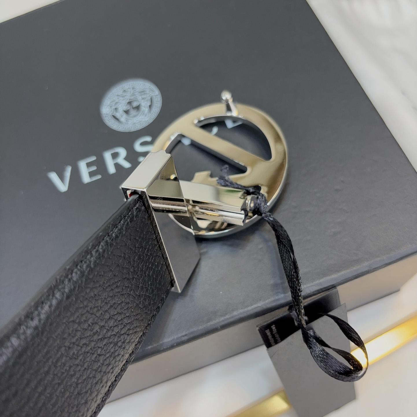 Versace Leather Belt   40mm - DesignerGu