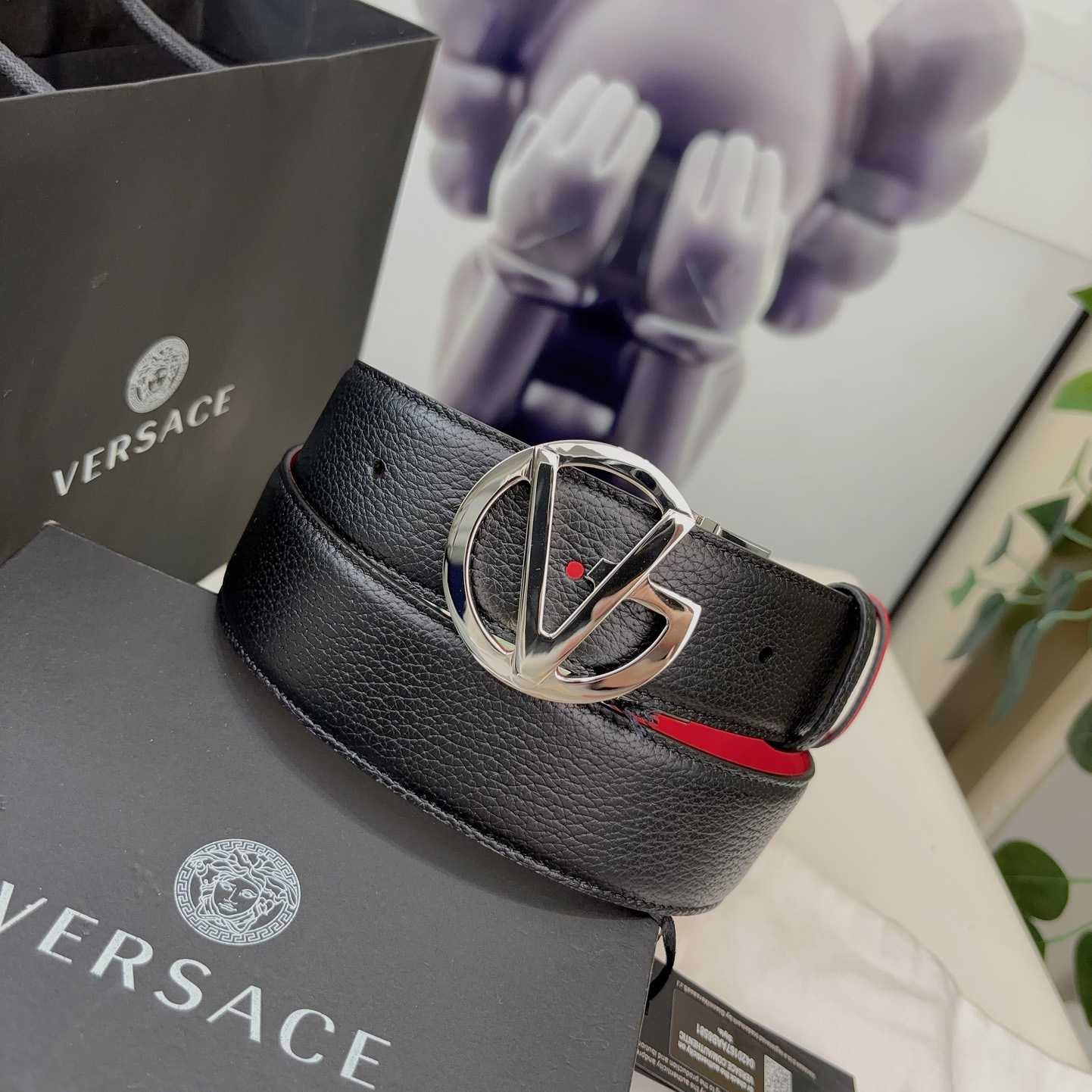 Versace Leather Belt   40mm - DesignerGu