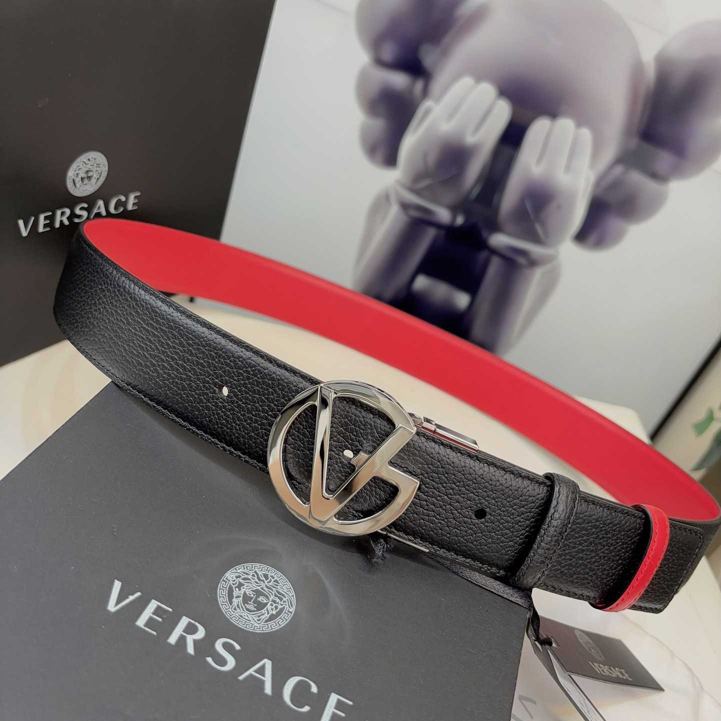 Versace Leather Belt   40mm - DesignerGu