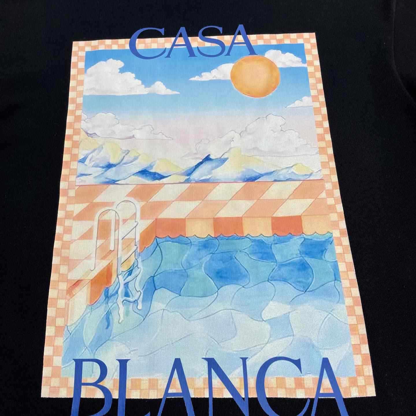 Casablanca Surreal Pool T-shirt   C969 - DesignerGu