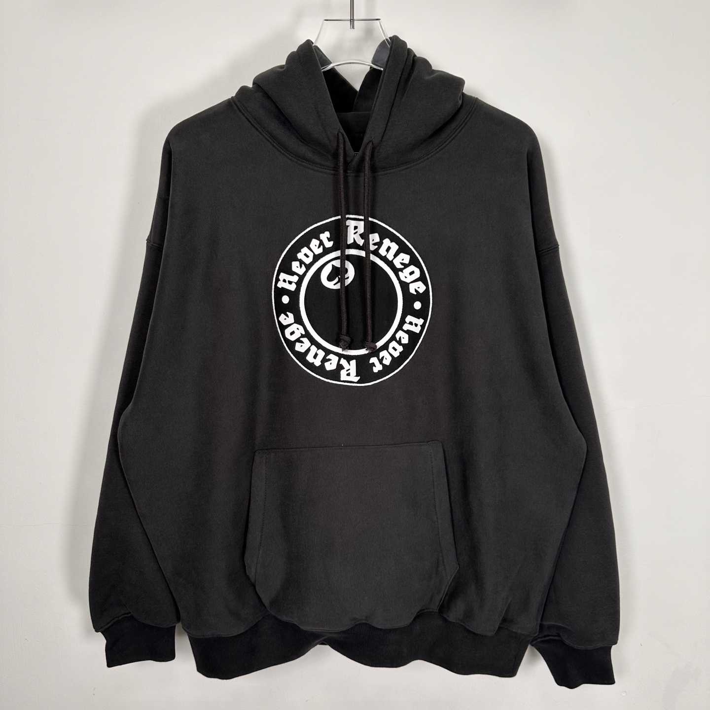 Denim Tears x Stussy Never Renege Hoodie Black - DesignerGu