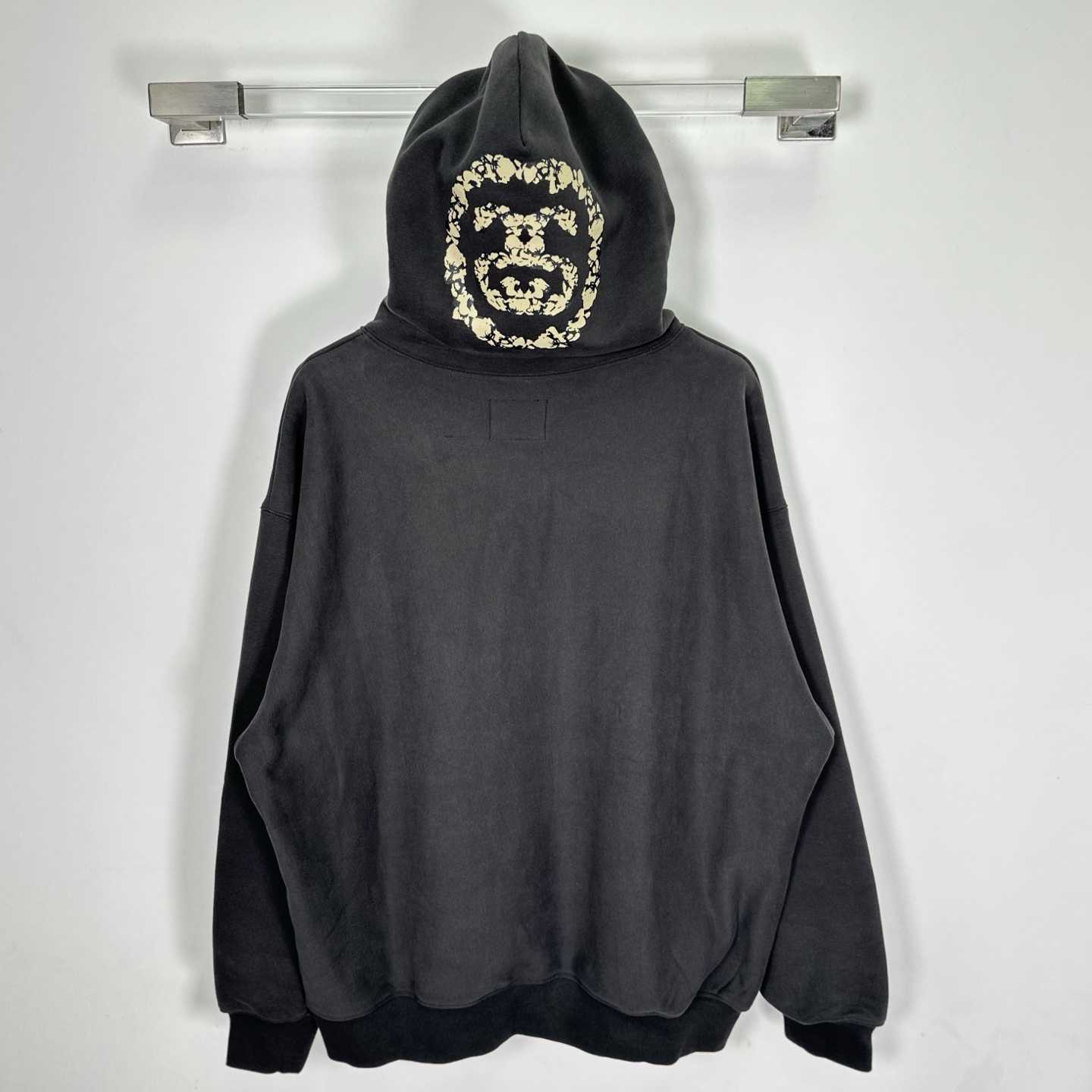 Denim Tears x Stussy Never Renege Hoodie Black - DesignerGu
