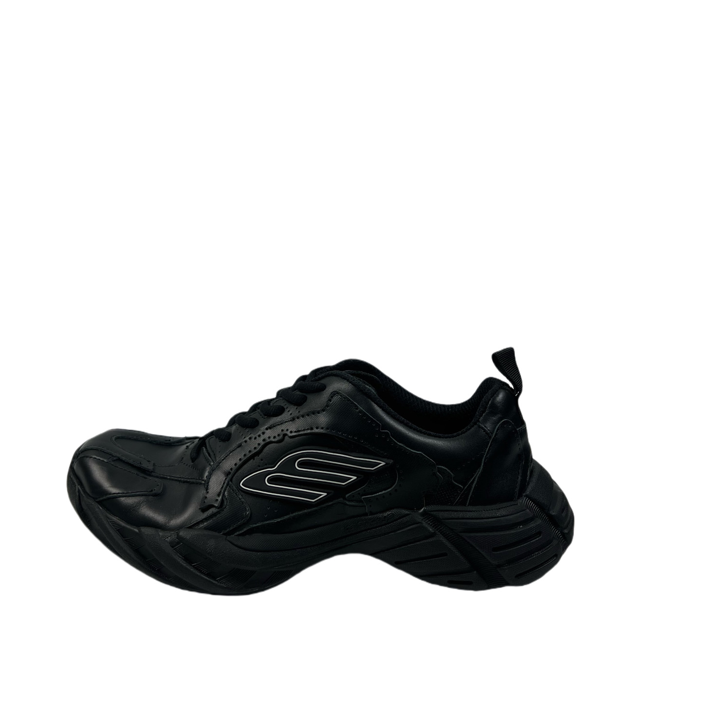 Balenciaga Monday Shoe In Black Cowskin And Polyester - DesignerGu
