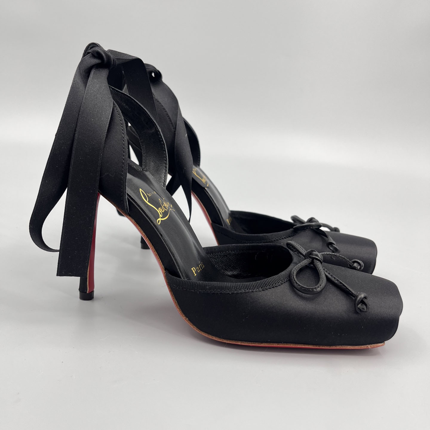 Christian Louboutin Cassia Lace-Up Slingback Pumps - DesignerGu